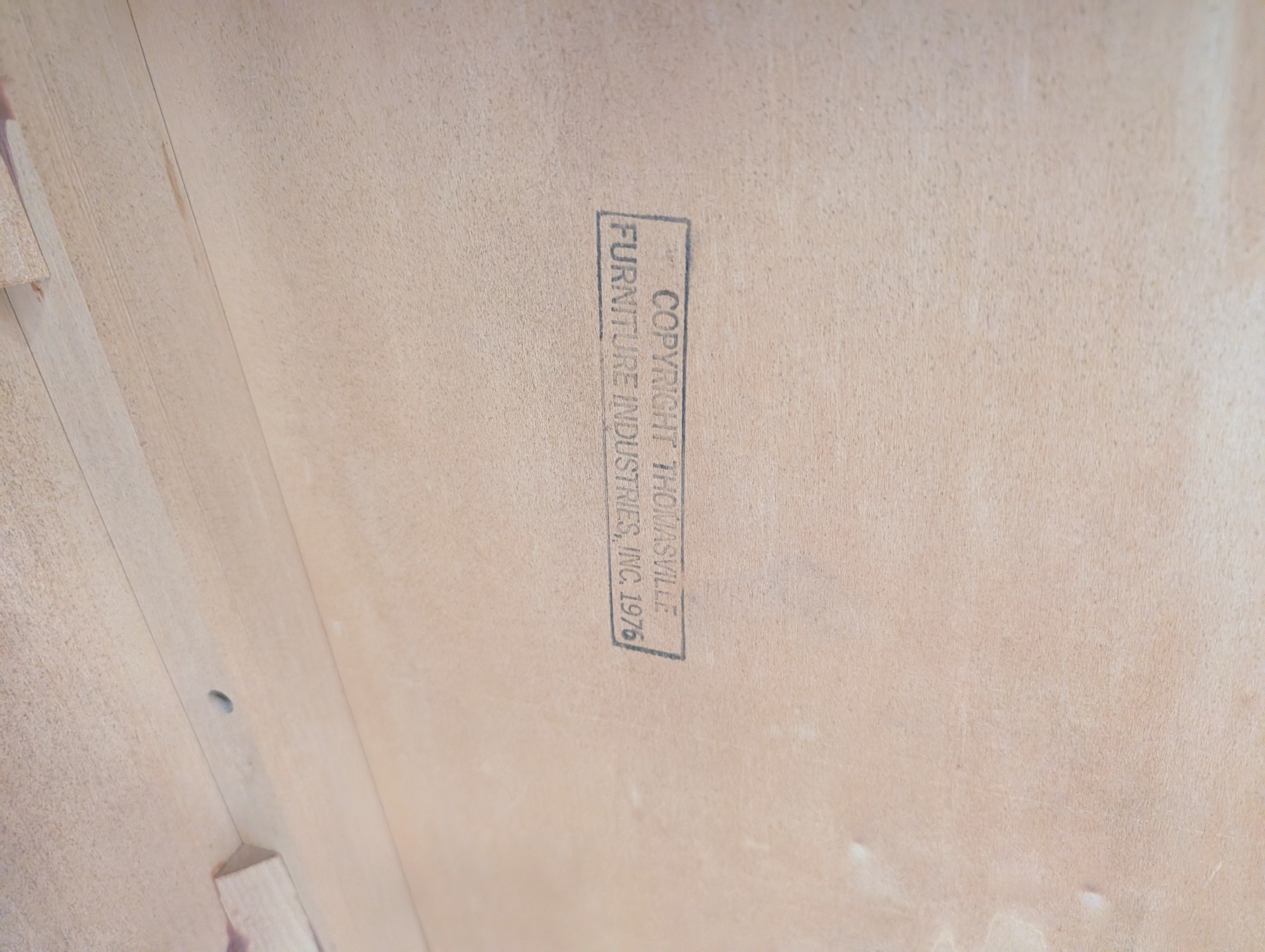 Thomasville Burl Wood Veneer Coffee Table