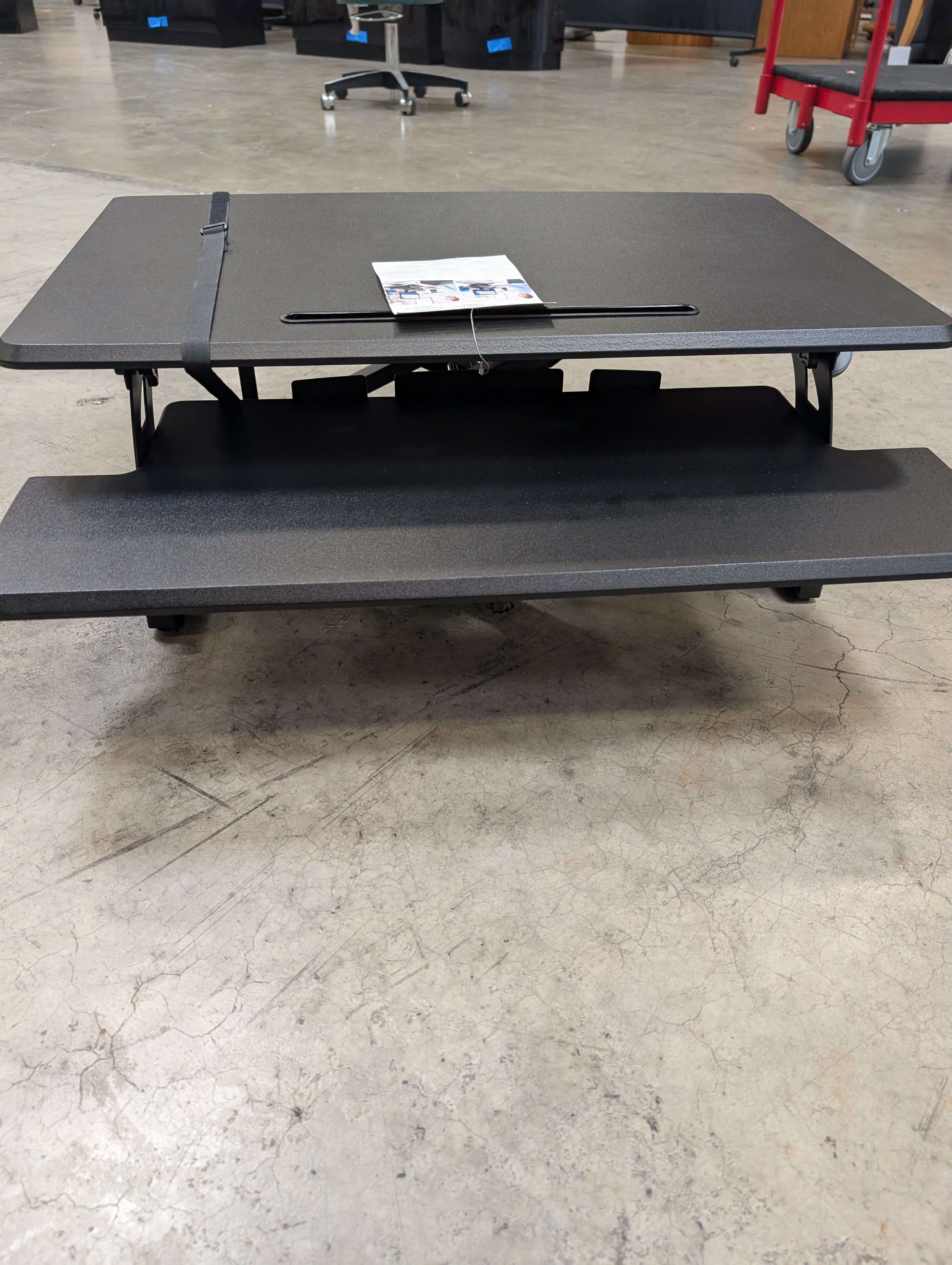 Adjustable Black Sit-Stand Airlift Pro workstation