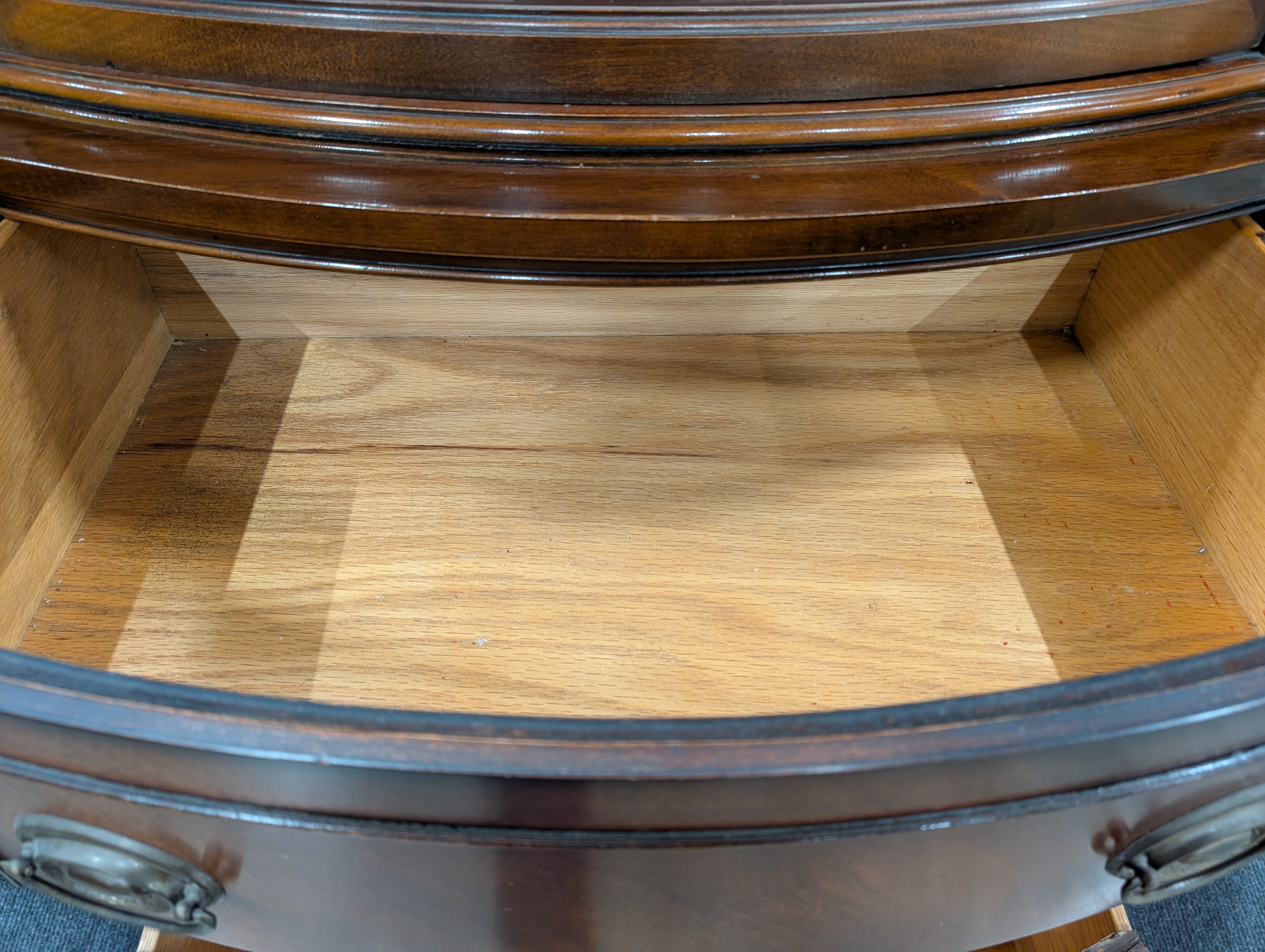 Drexel Curved Glass Door Display Cabinet