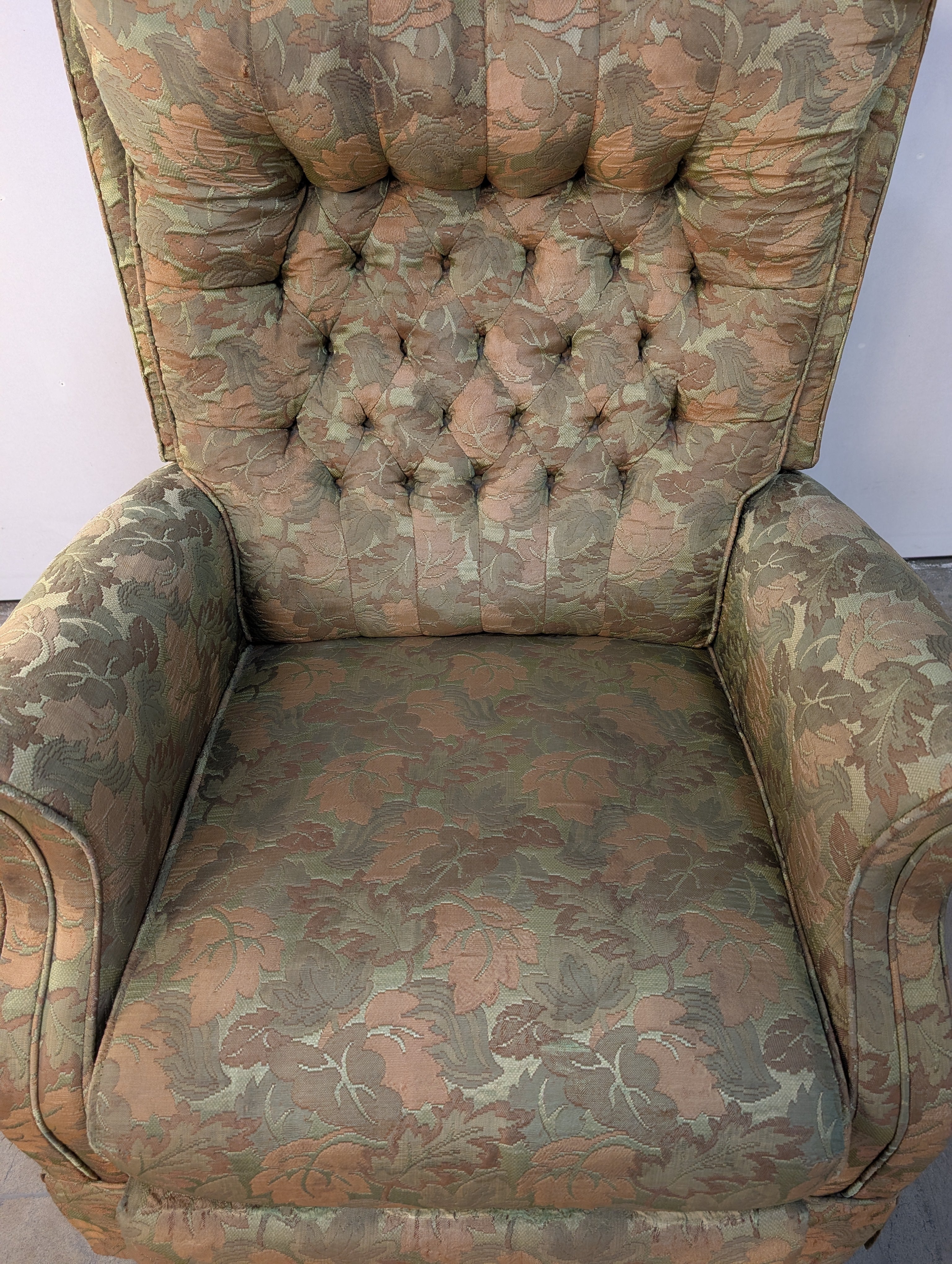 Vintage Floral Pattern Armchair