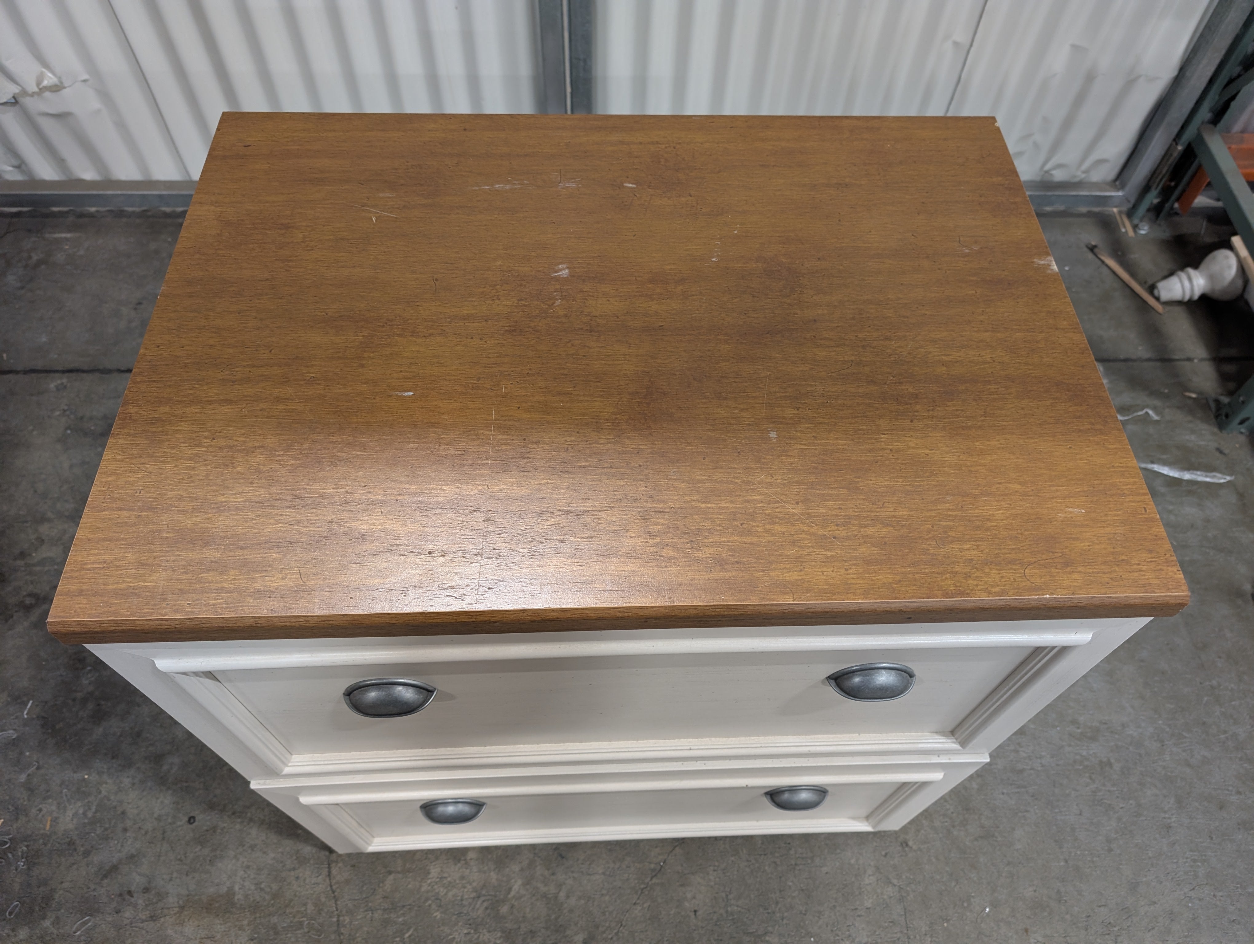 Bush Furniture Two-Drawer Filing Cabinet with Contrasting Top