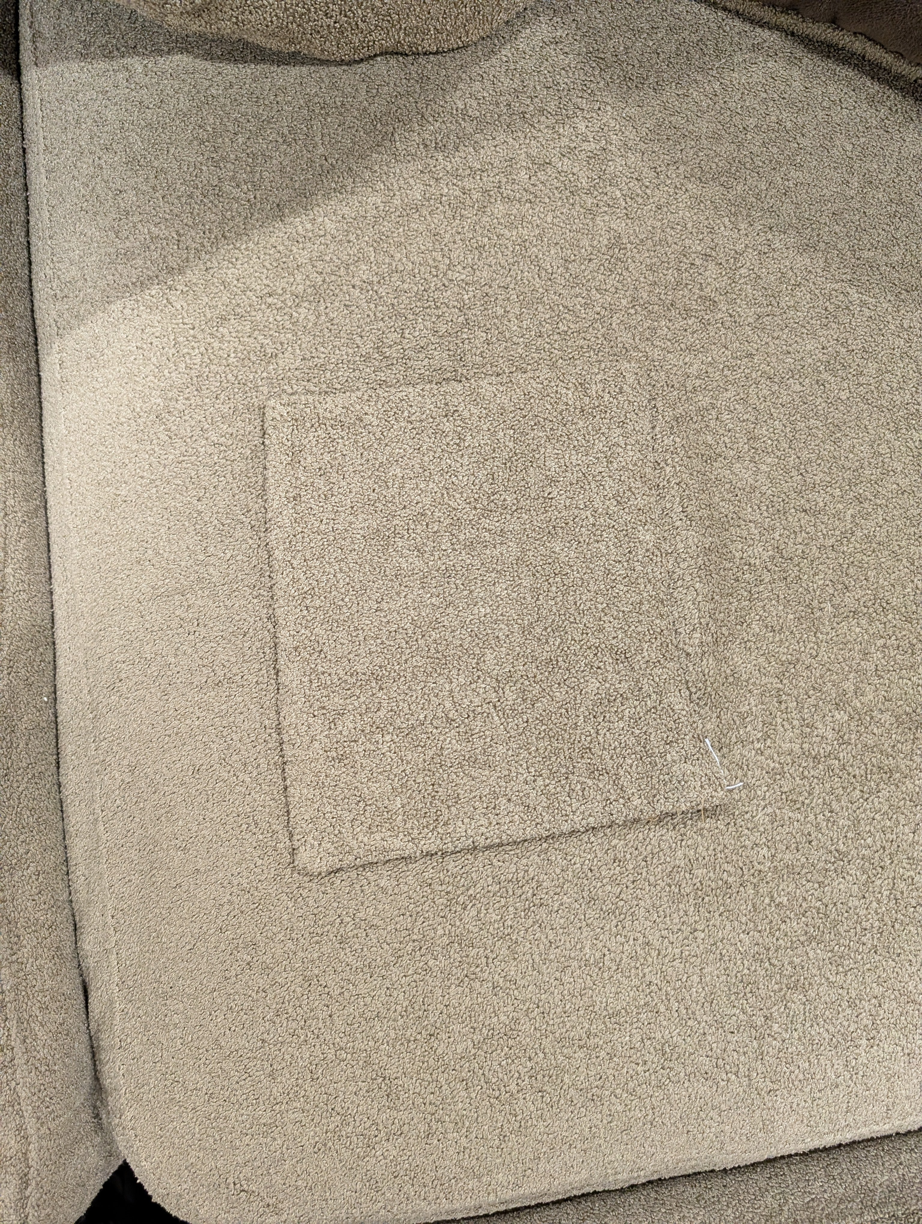 Warehouse sale - Spacious Brown Upholstered L-Shaped Sectional Sofa with Chaise