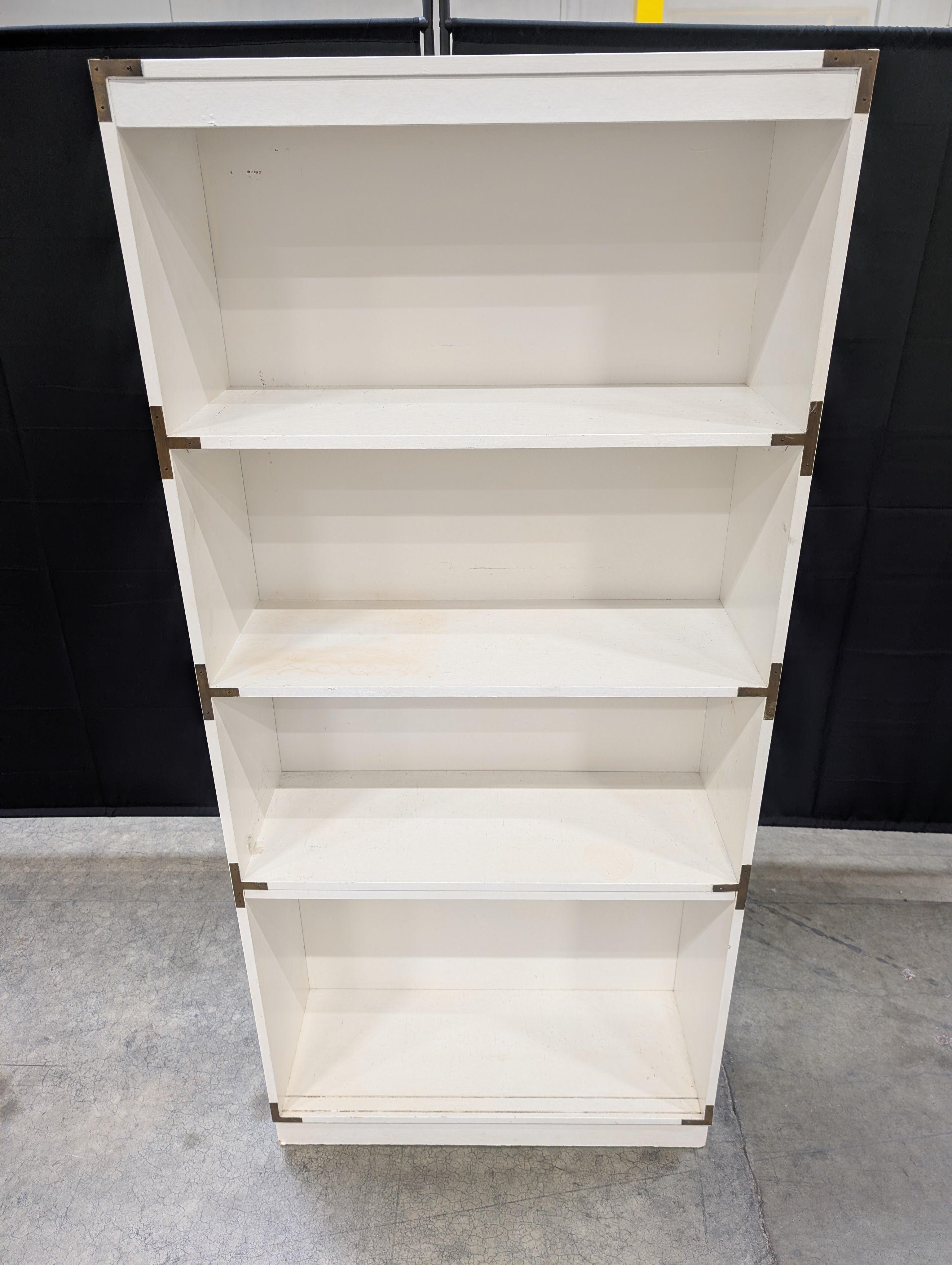 Used White Four-Shelf Bookcase