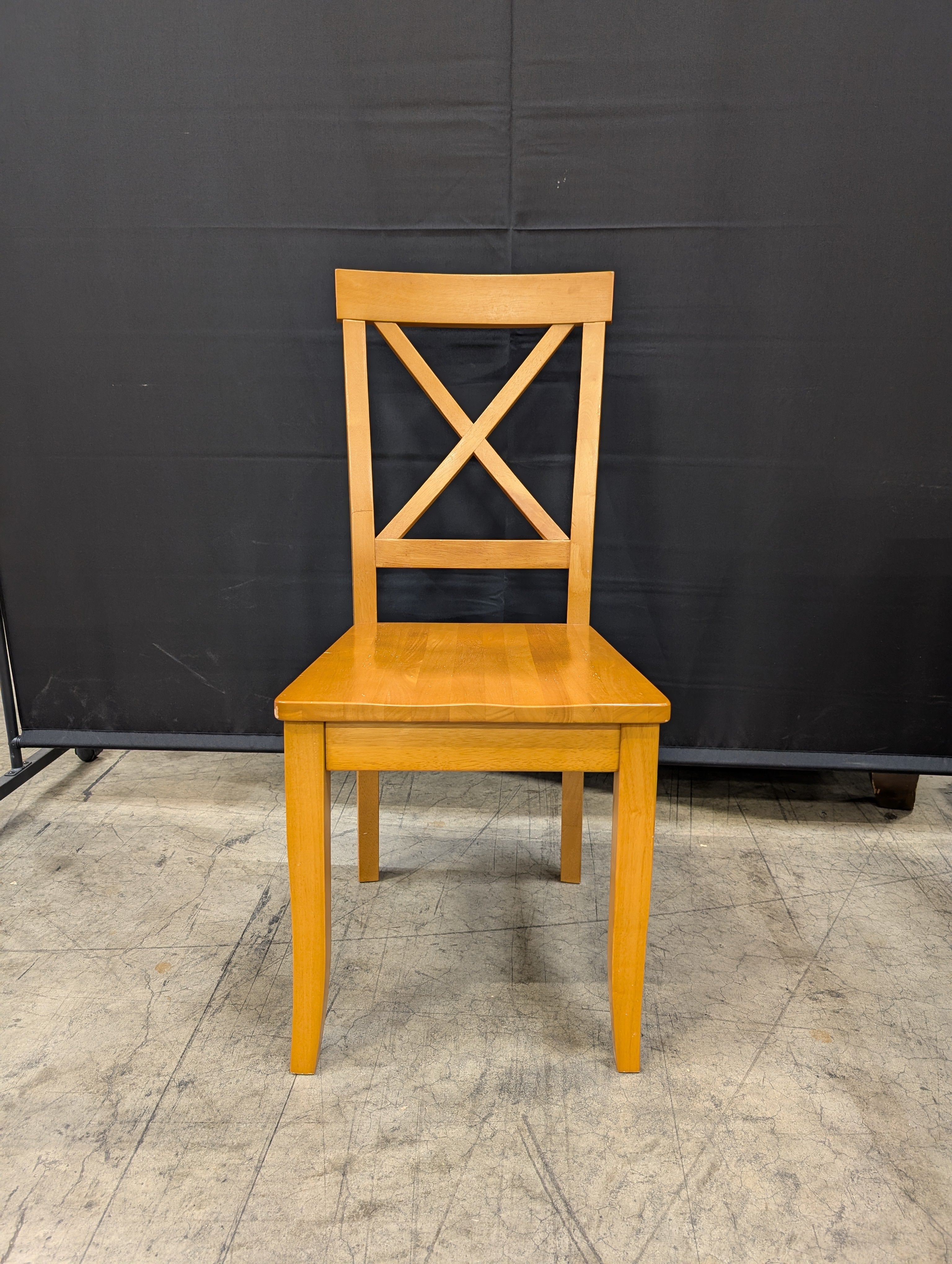 Classic Wooden X-Back Dining Chairs,