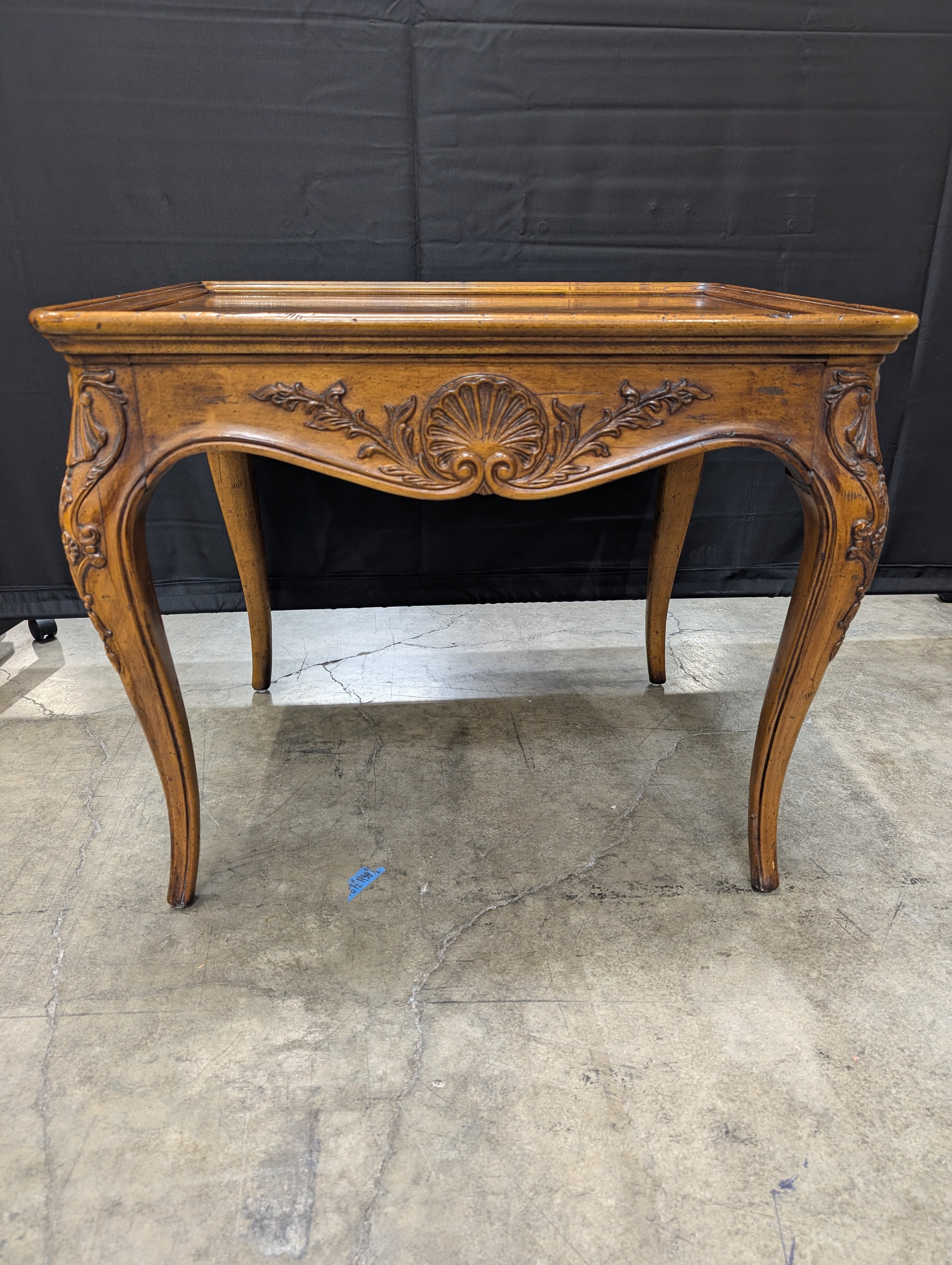 Henredon Villanary Collection Carved Wood Side Table