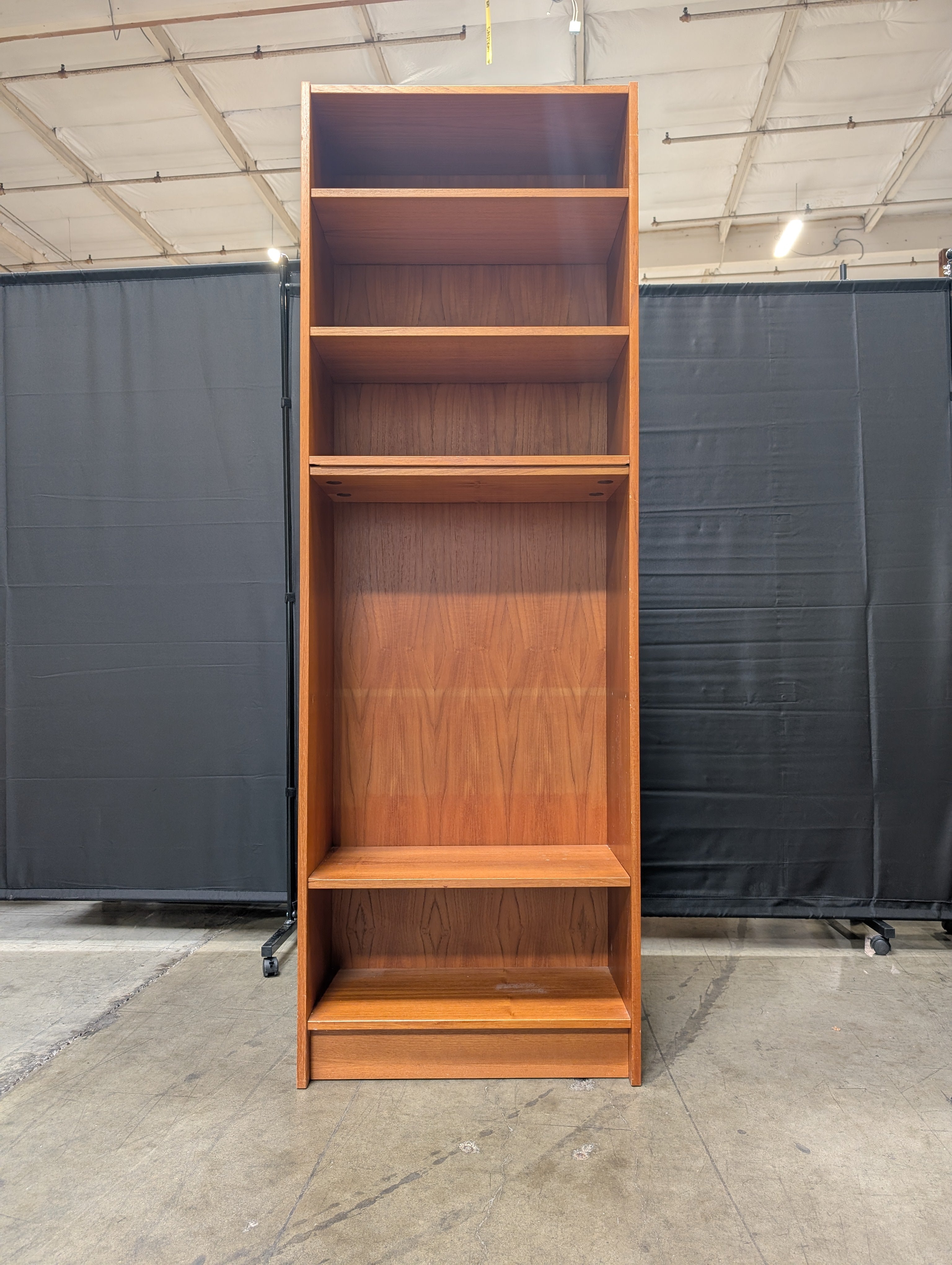Five-Tiered Wood Bookcase Storage Shelf