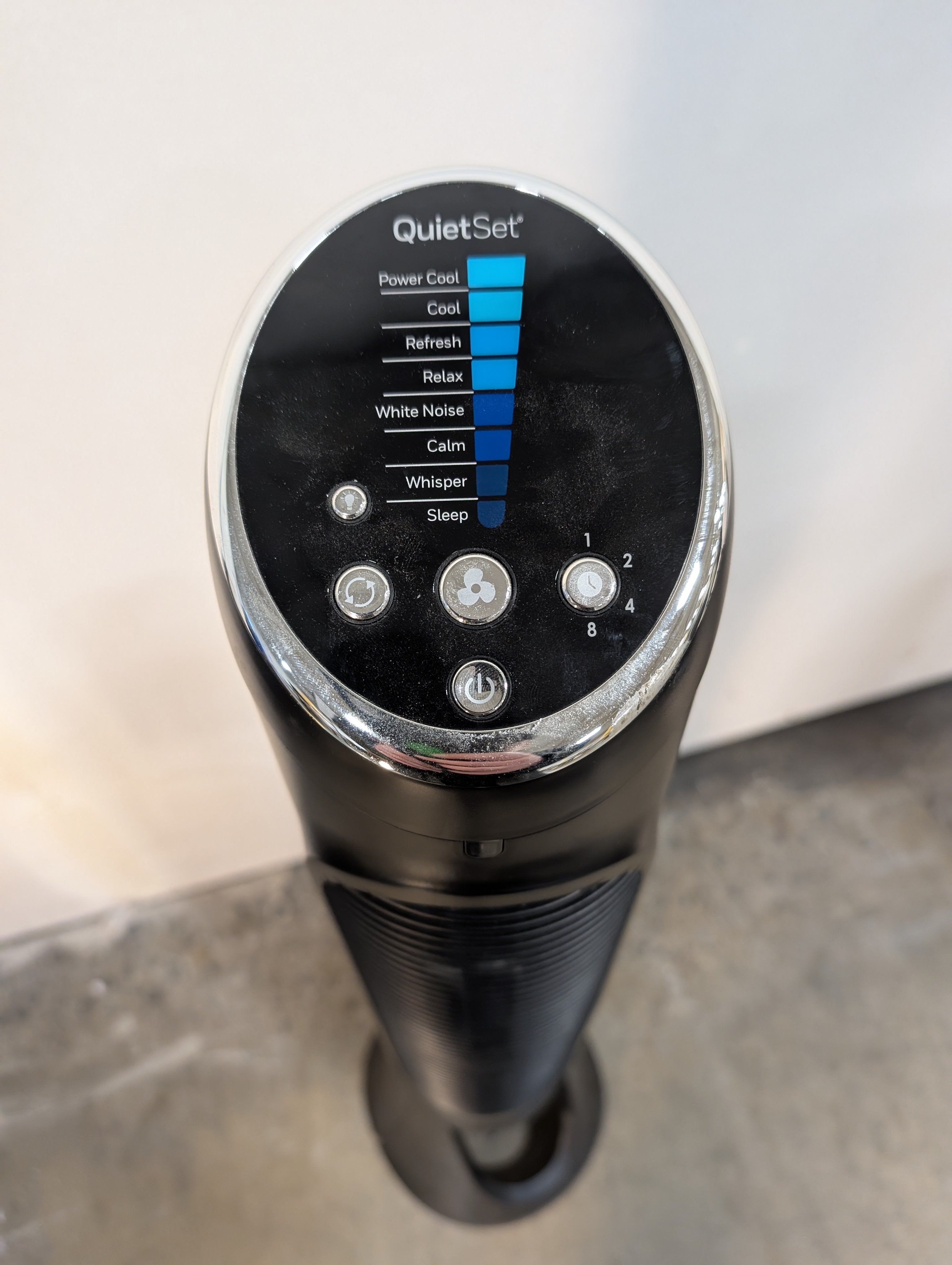 Honeywell QuietSet Black Oscillating Tower Fan