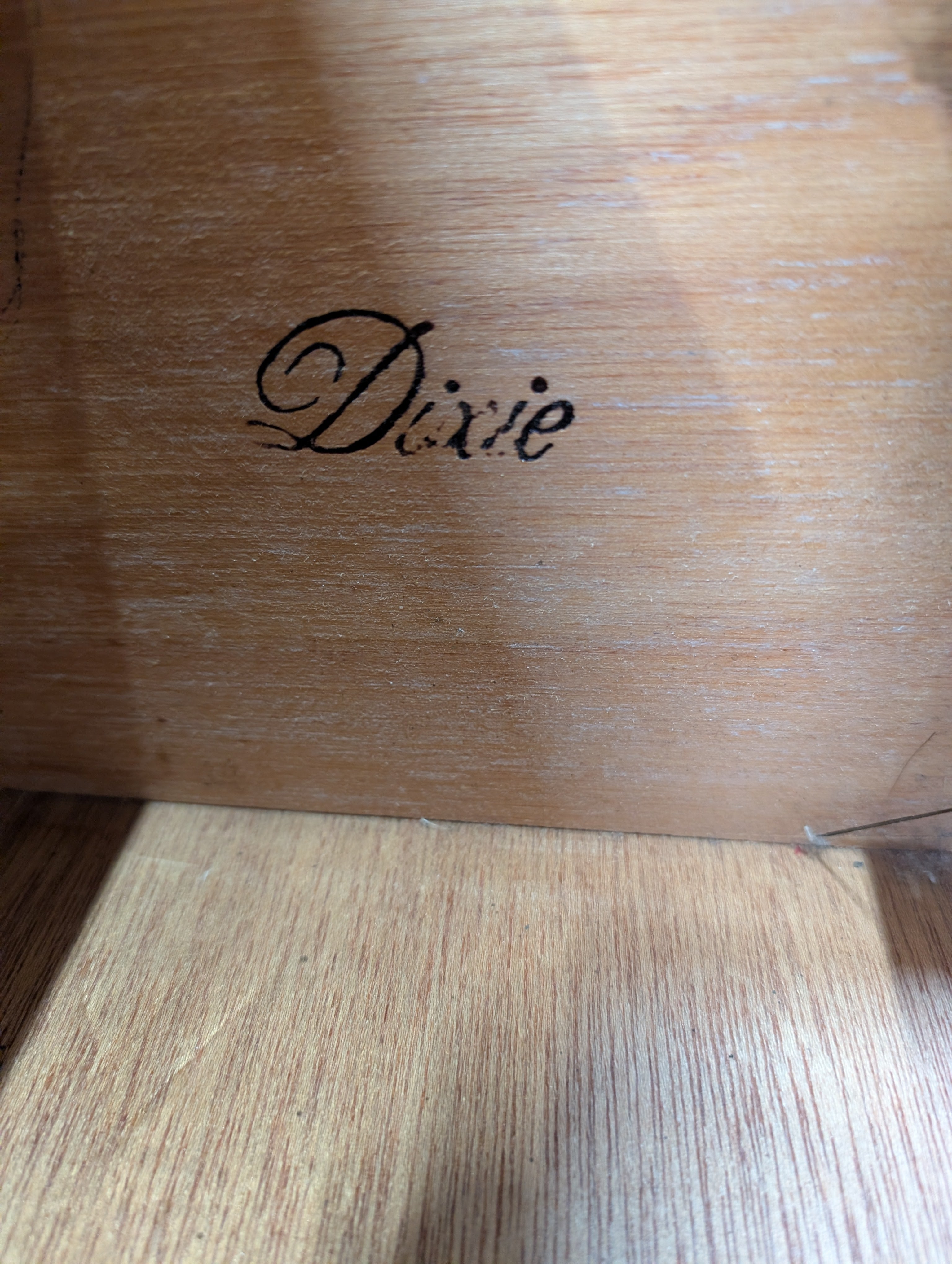 Oak Finish Dixie Two-Drawer Nightstand Bedside Table