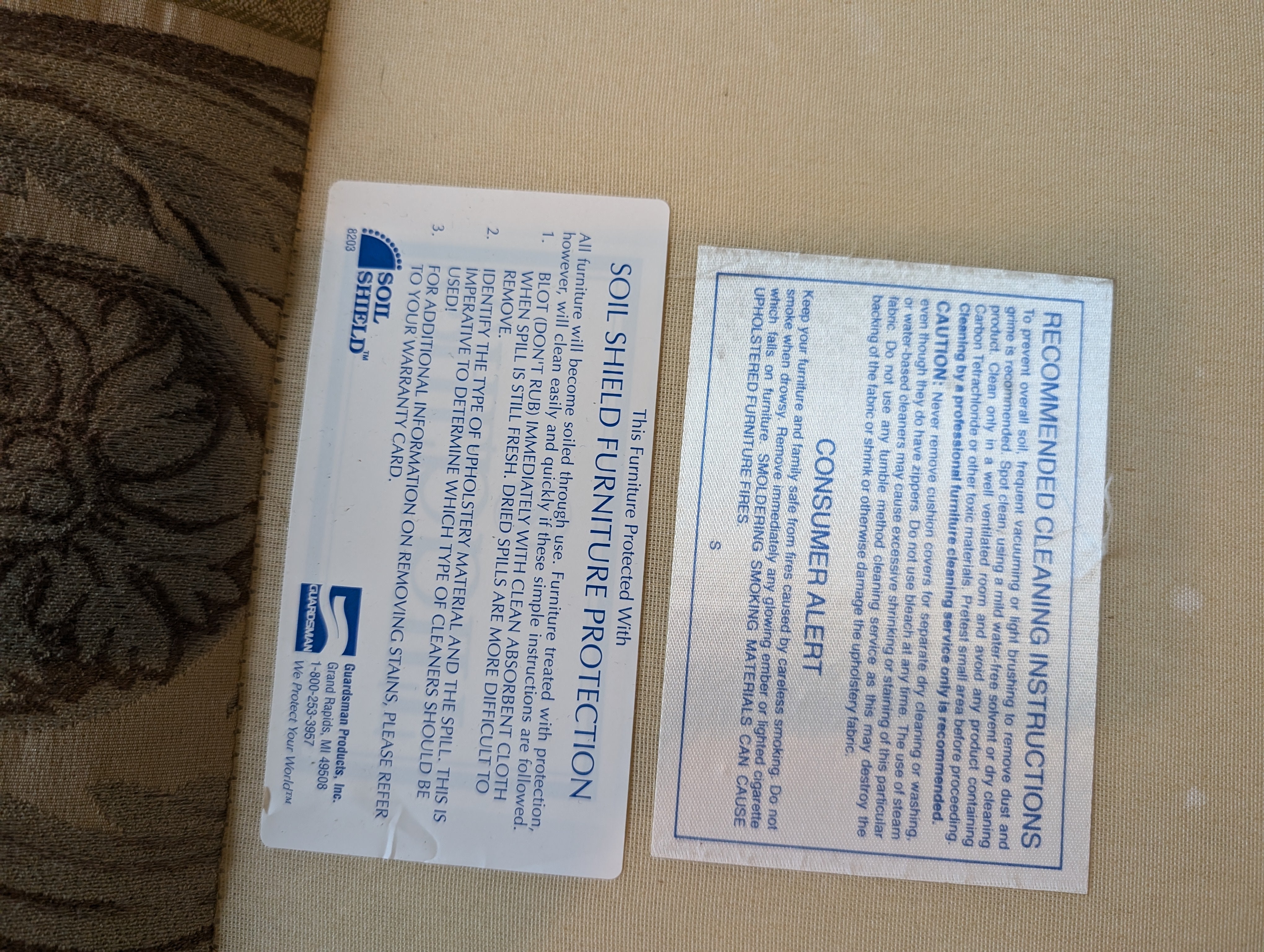 Pair of Upholstered Armless Accent Chair with Scroll Pattern