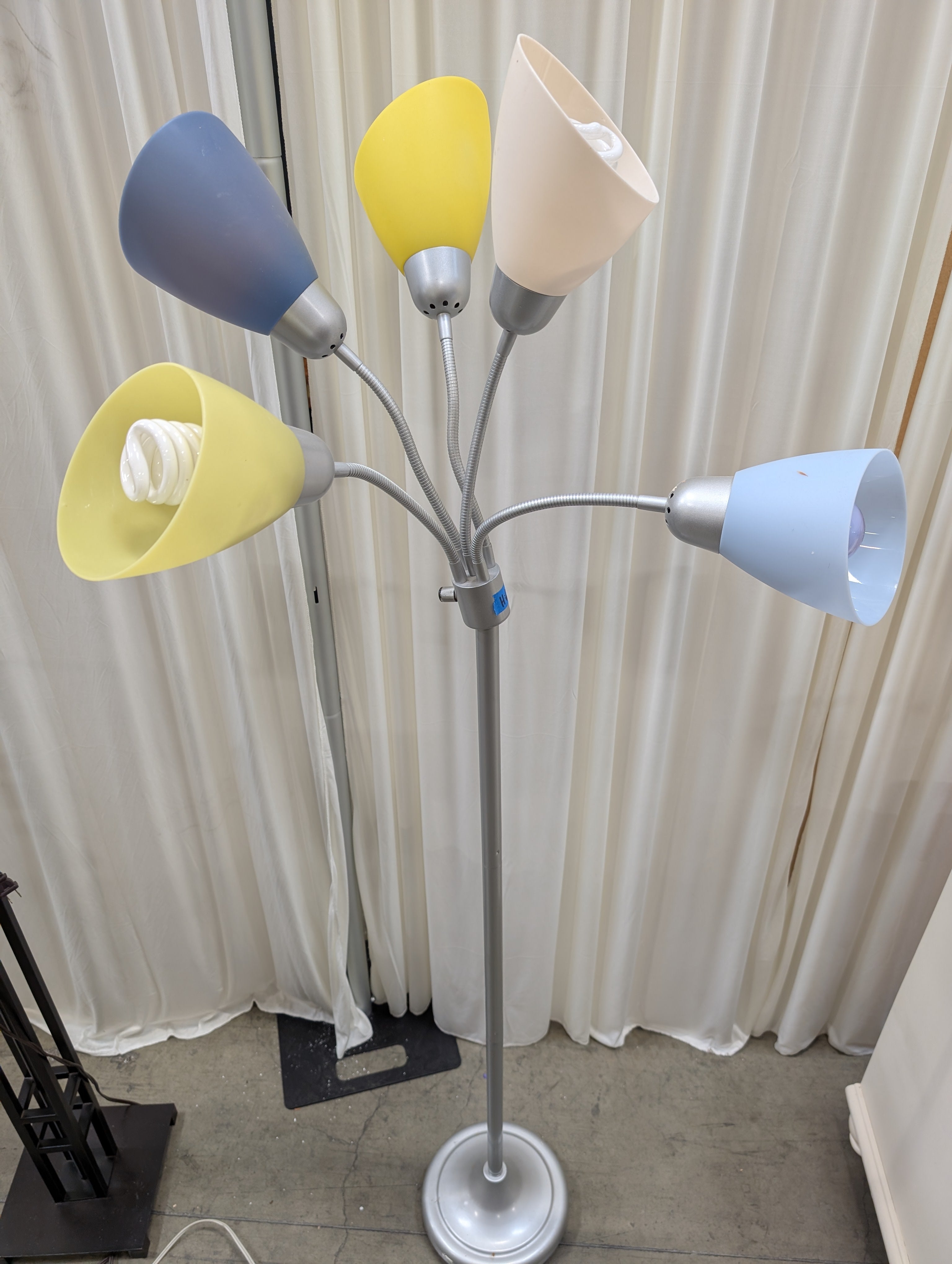 Five-Light Multicolor Metal Floor Lamp