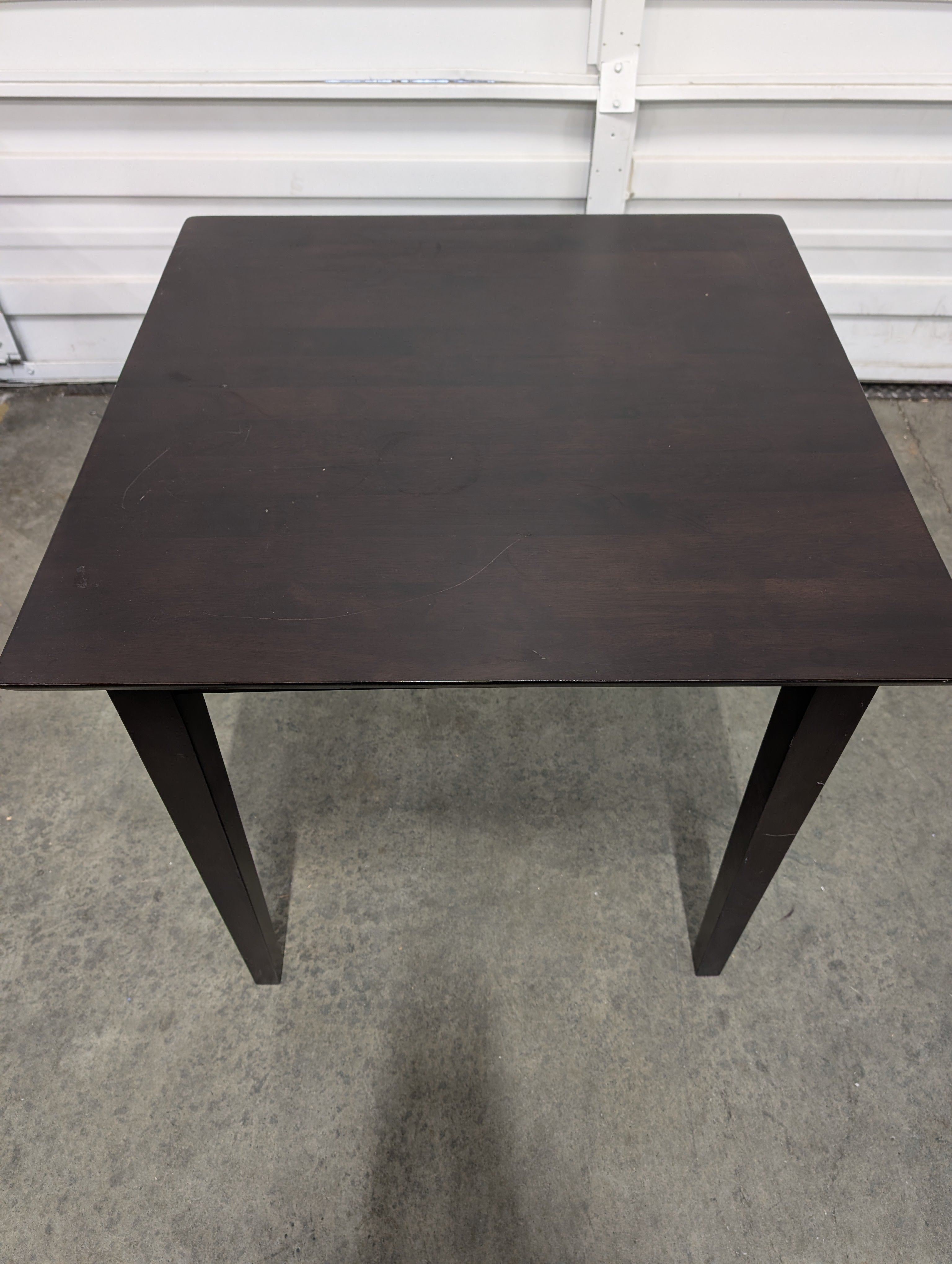 Dark Brown Square Wood Table