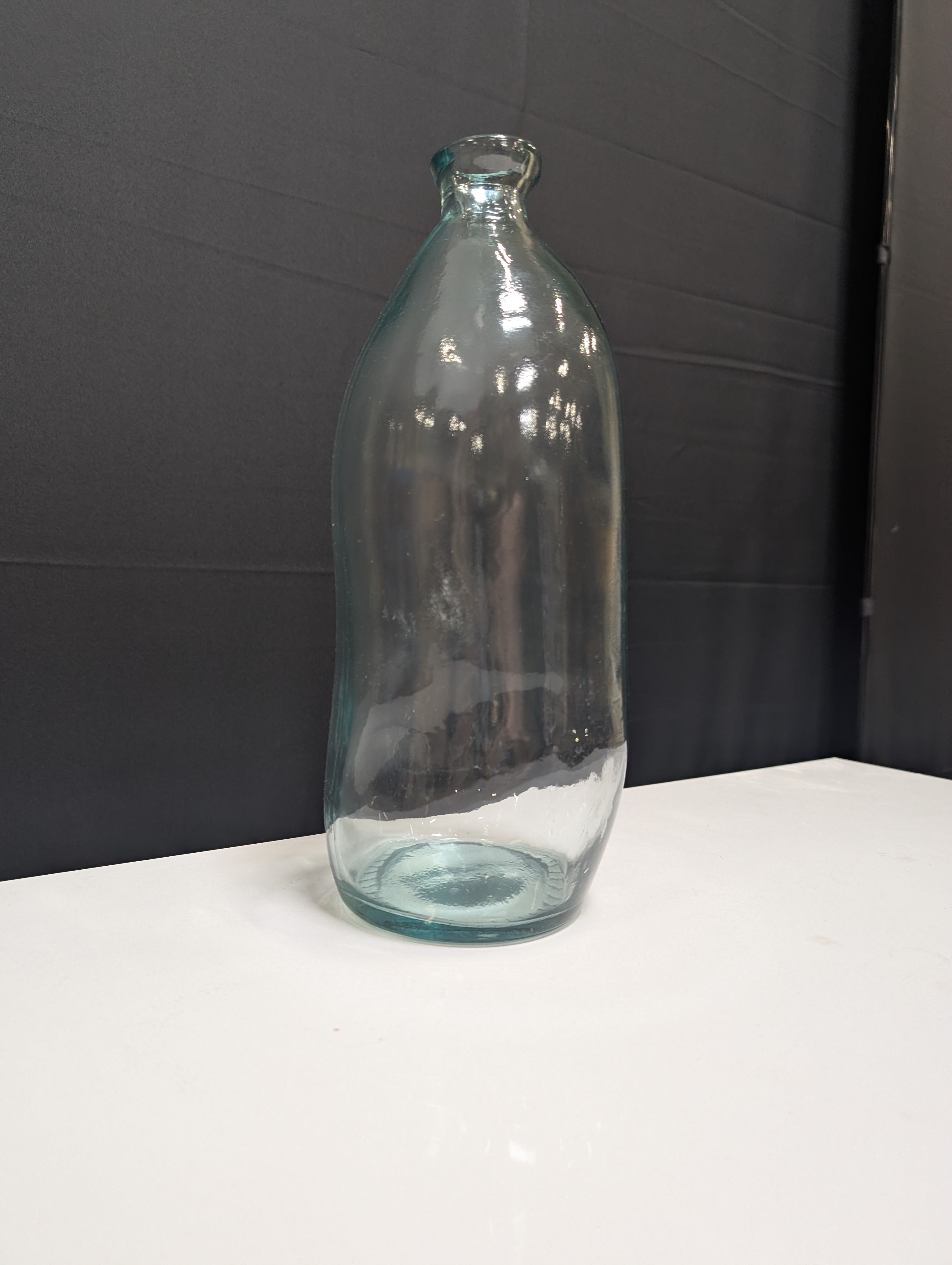 Rustic Tinted Glass Bottle Vase