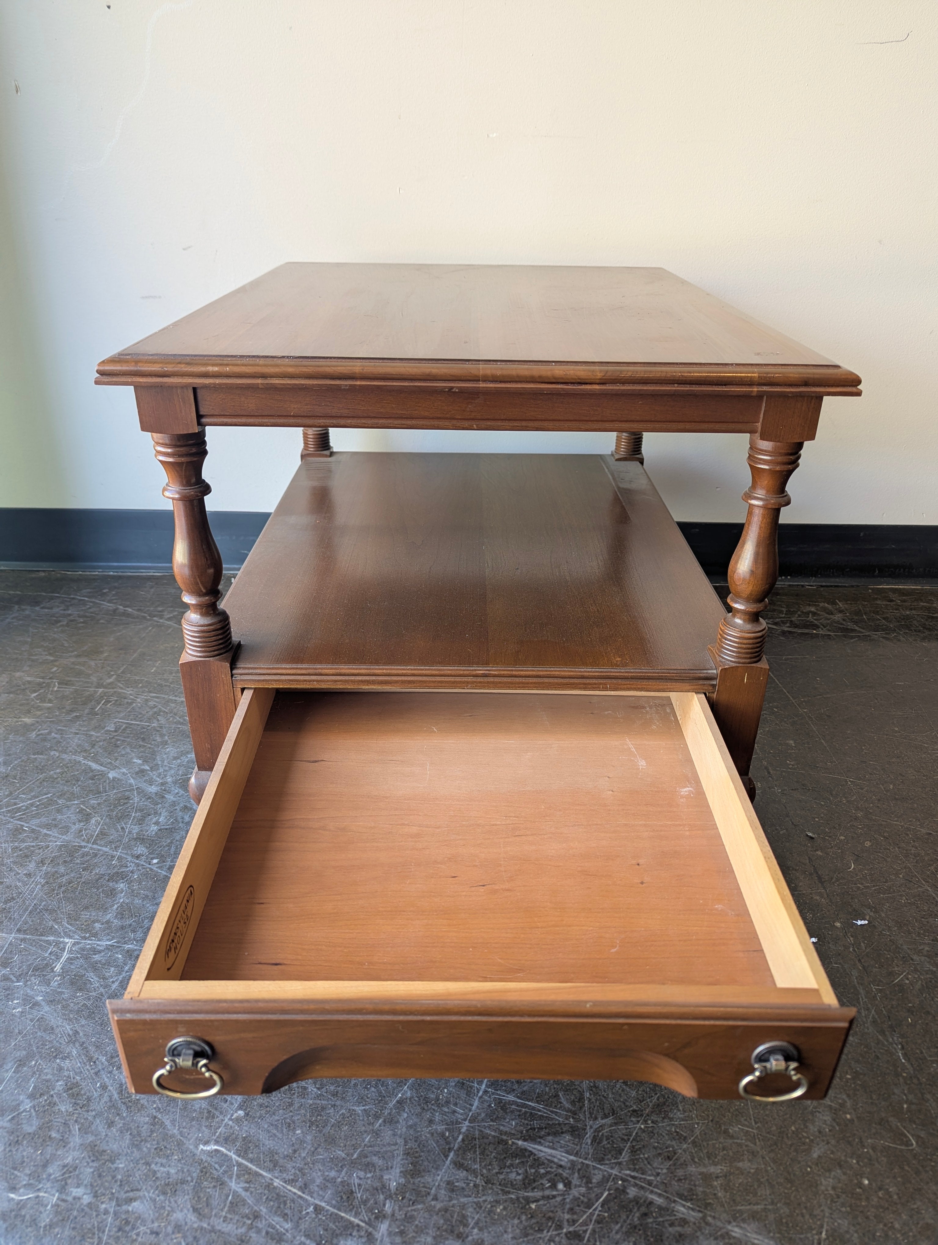 Pennsylvania House Traditional Wood Side Table with Drawer