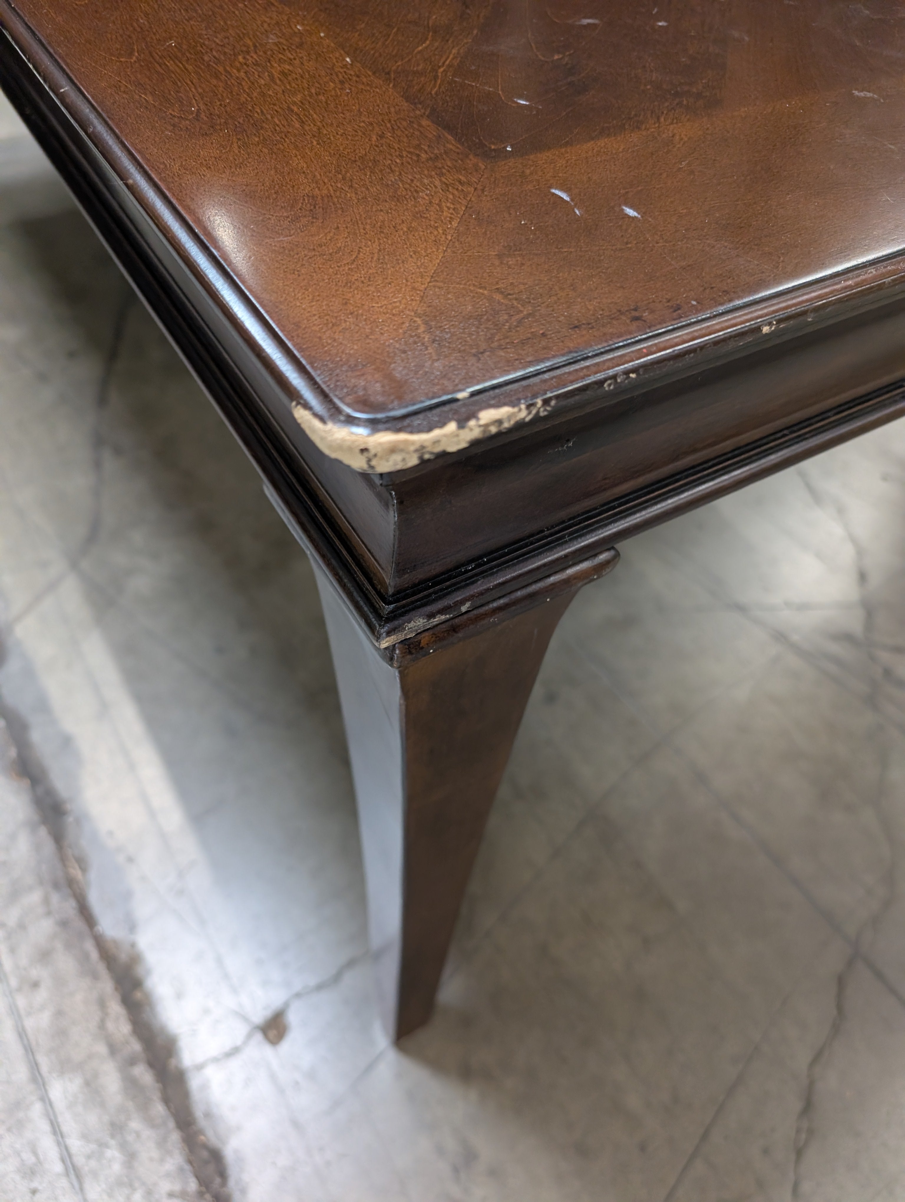 Traditional Dark Wood Dining Table
