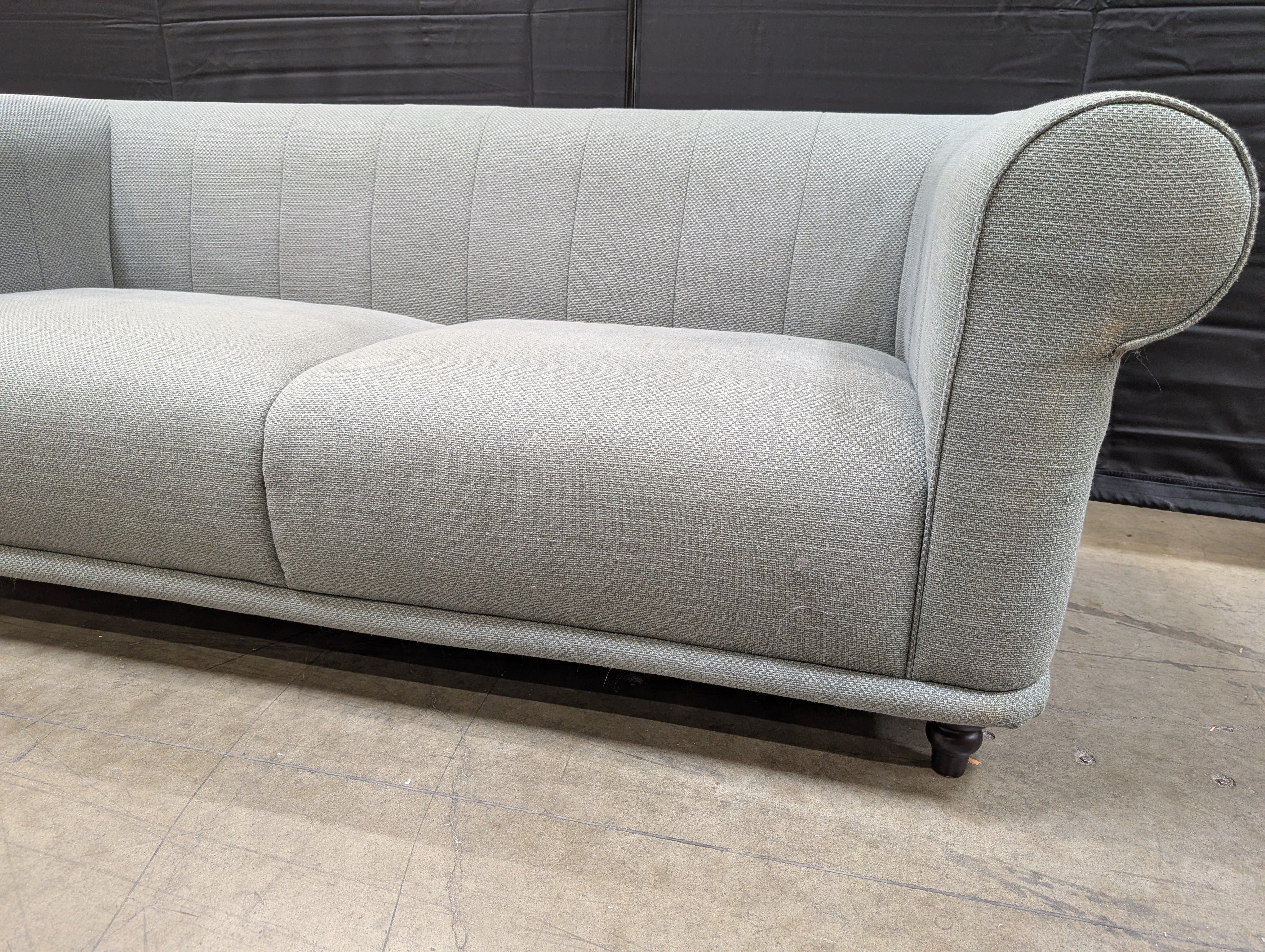 Modern Ikea Two-Seater Sofa with Curved Arms