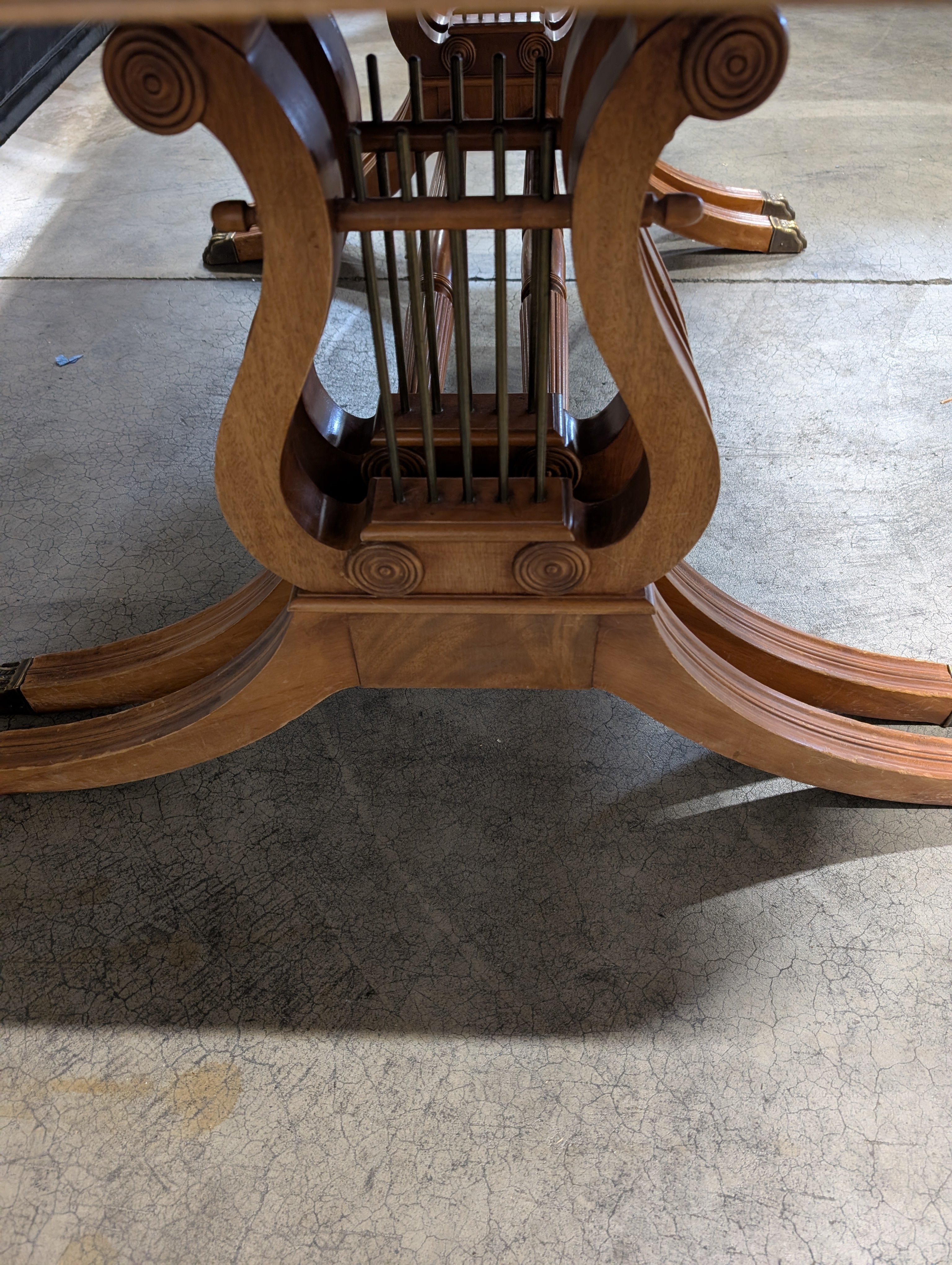 Wooden Dining Table with Claw Feet