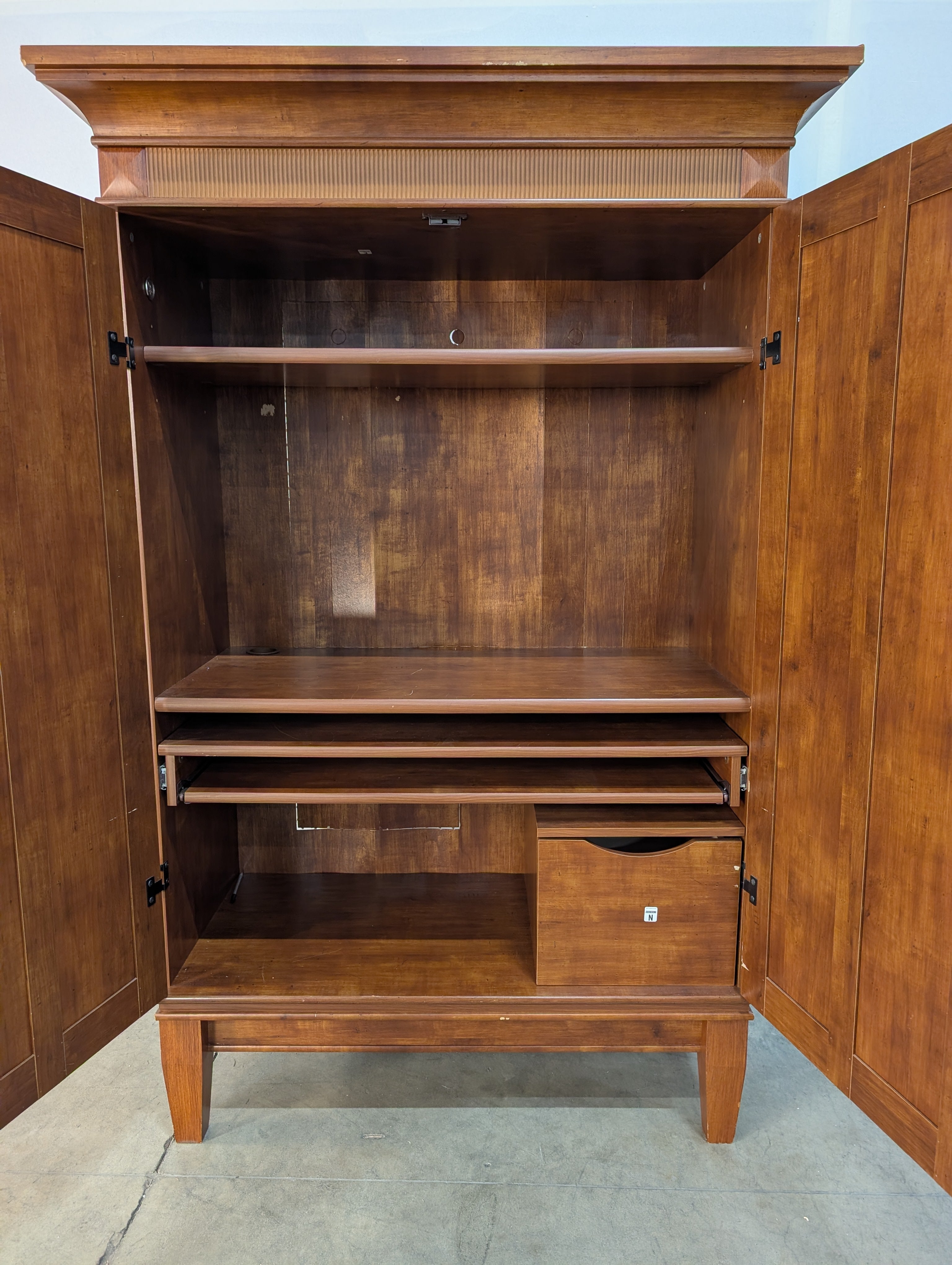 Classic Wood Wardrobe Armoire Storage Cabinet