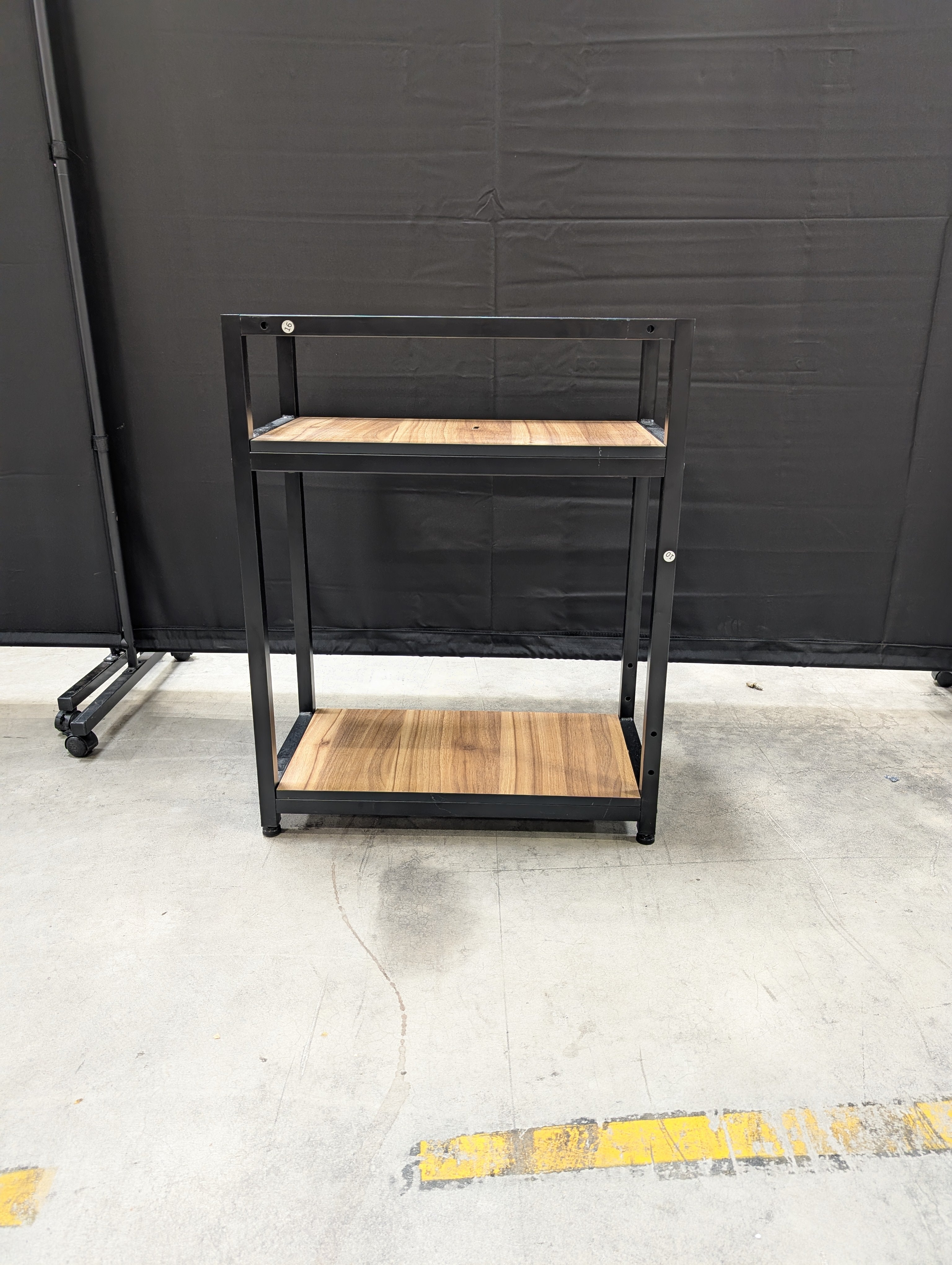 Modern Industrial Two-Tier Storage Shelf Unit