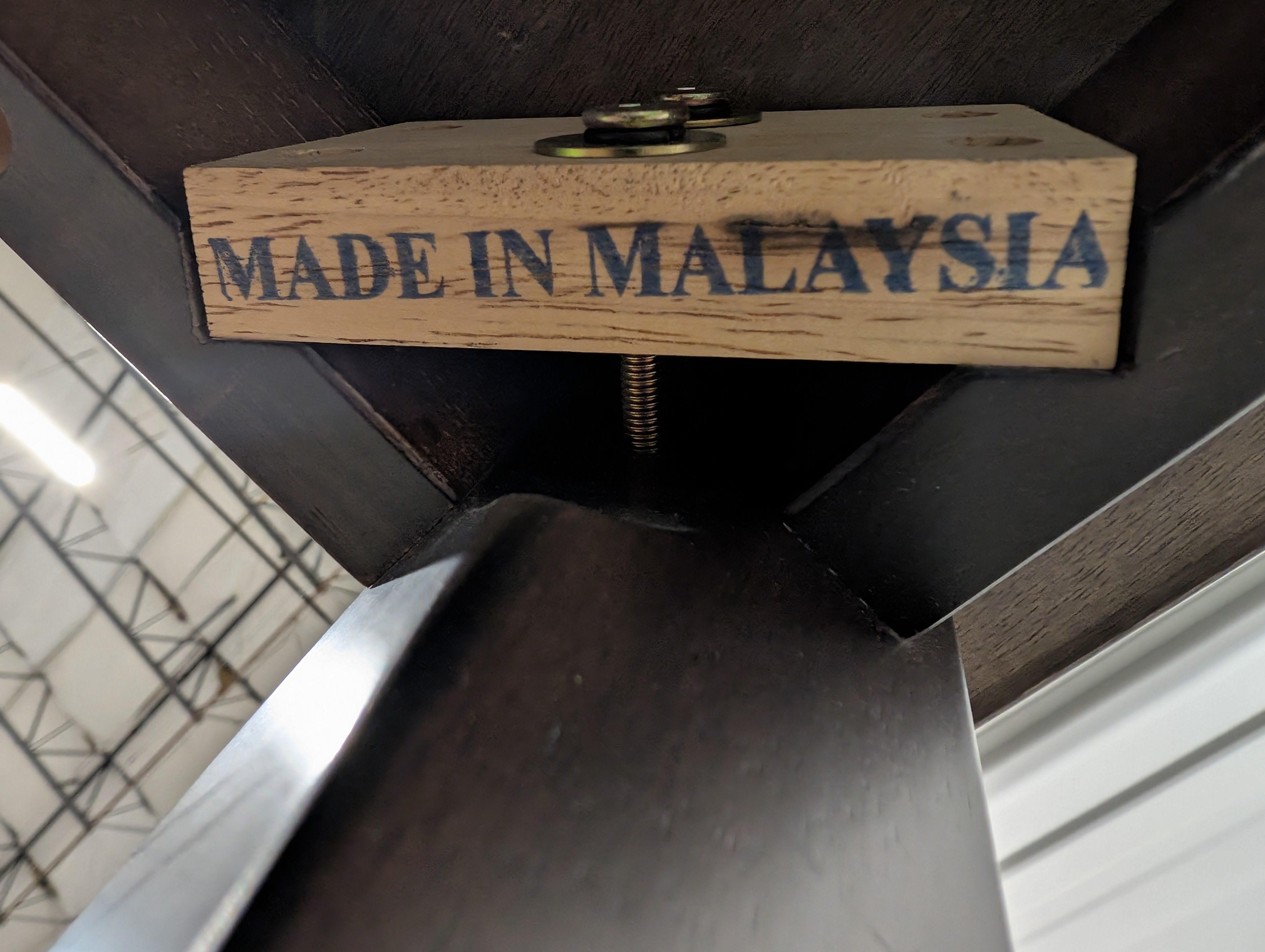 Dark Brown Square Wood Table