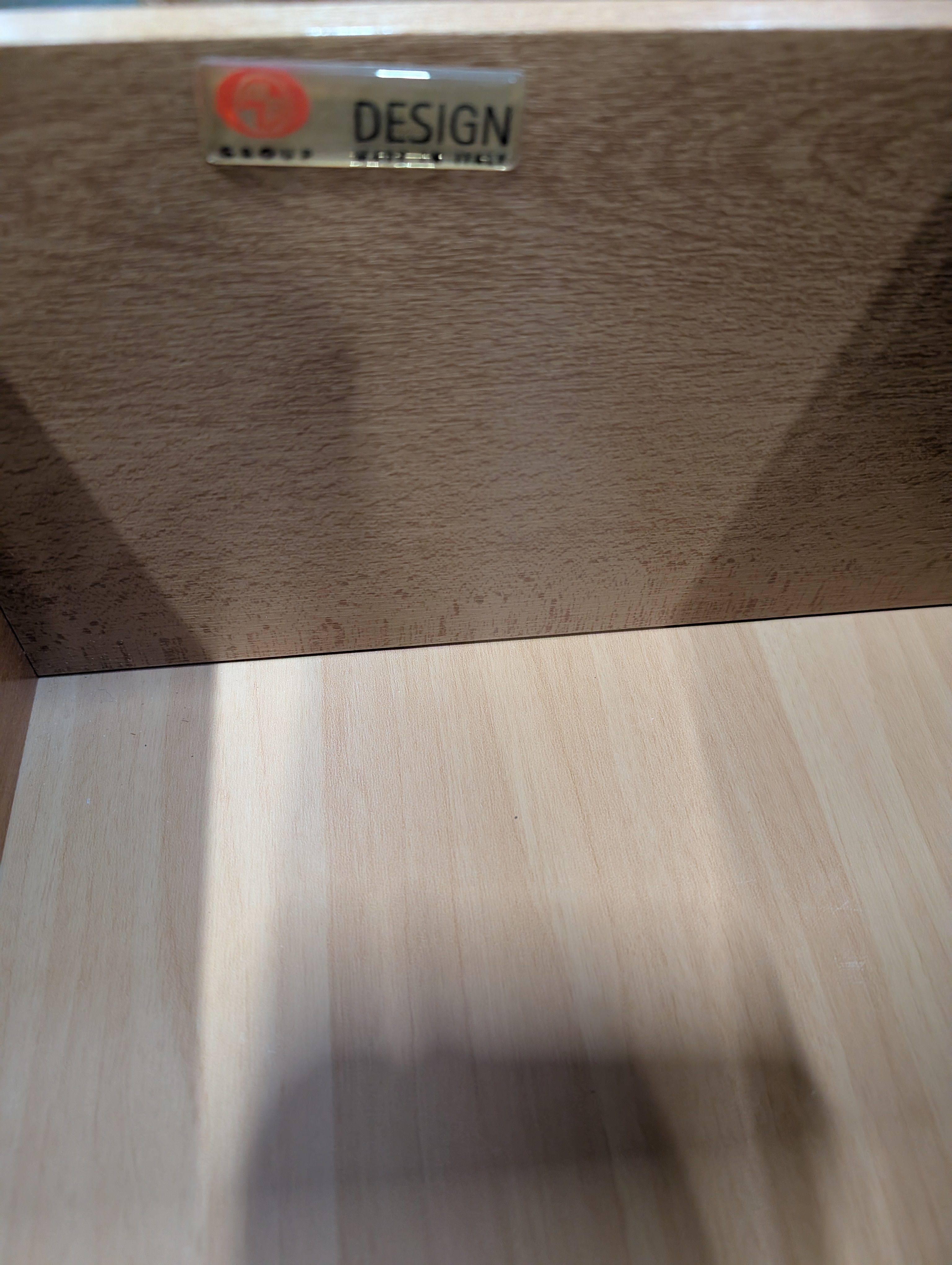 Modern Light Wood Two-Drawer Nightstand