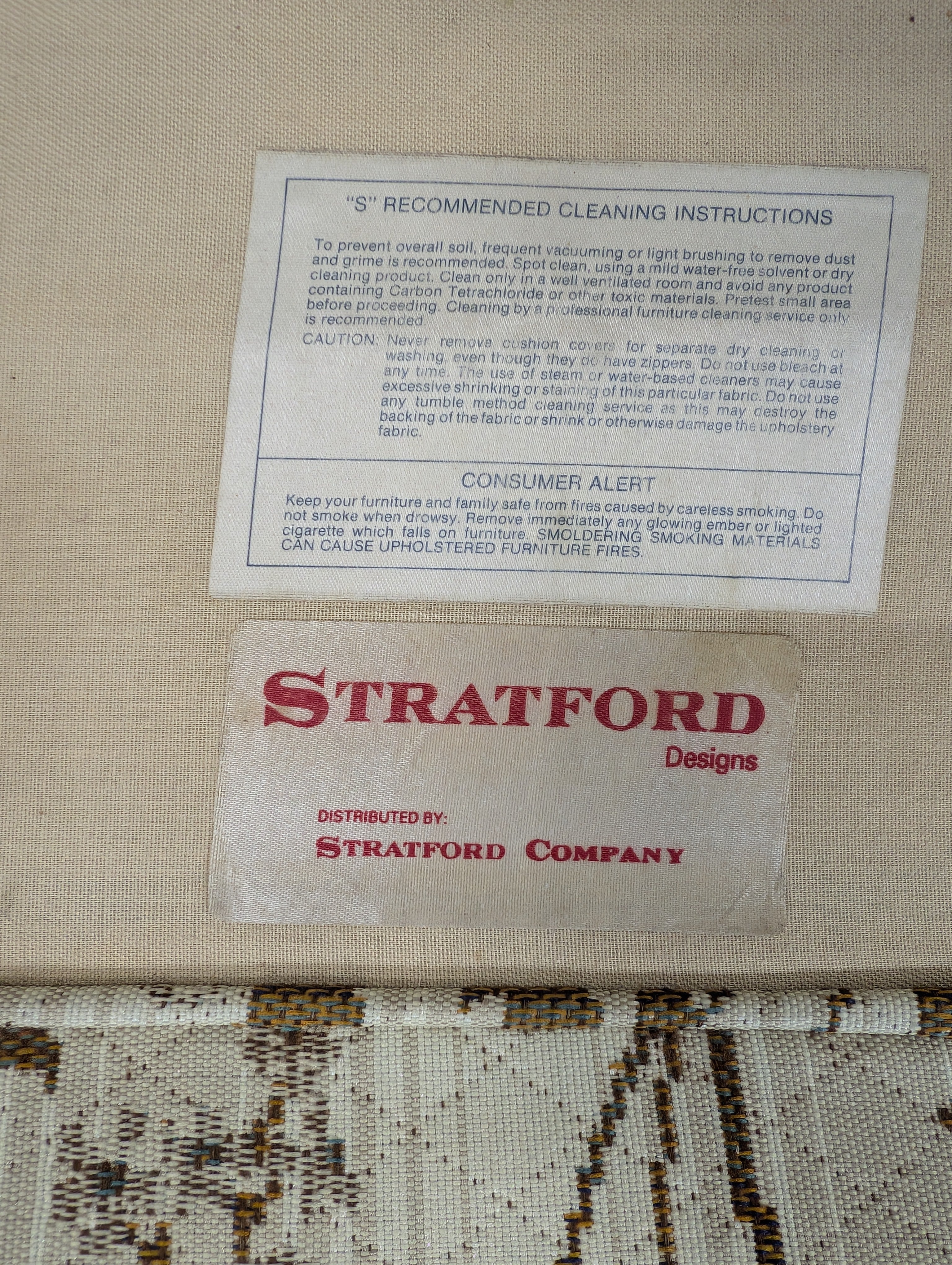 Vintage Style Floral Stratford Company Three-Seater Sofa