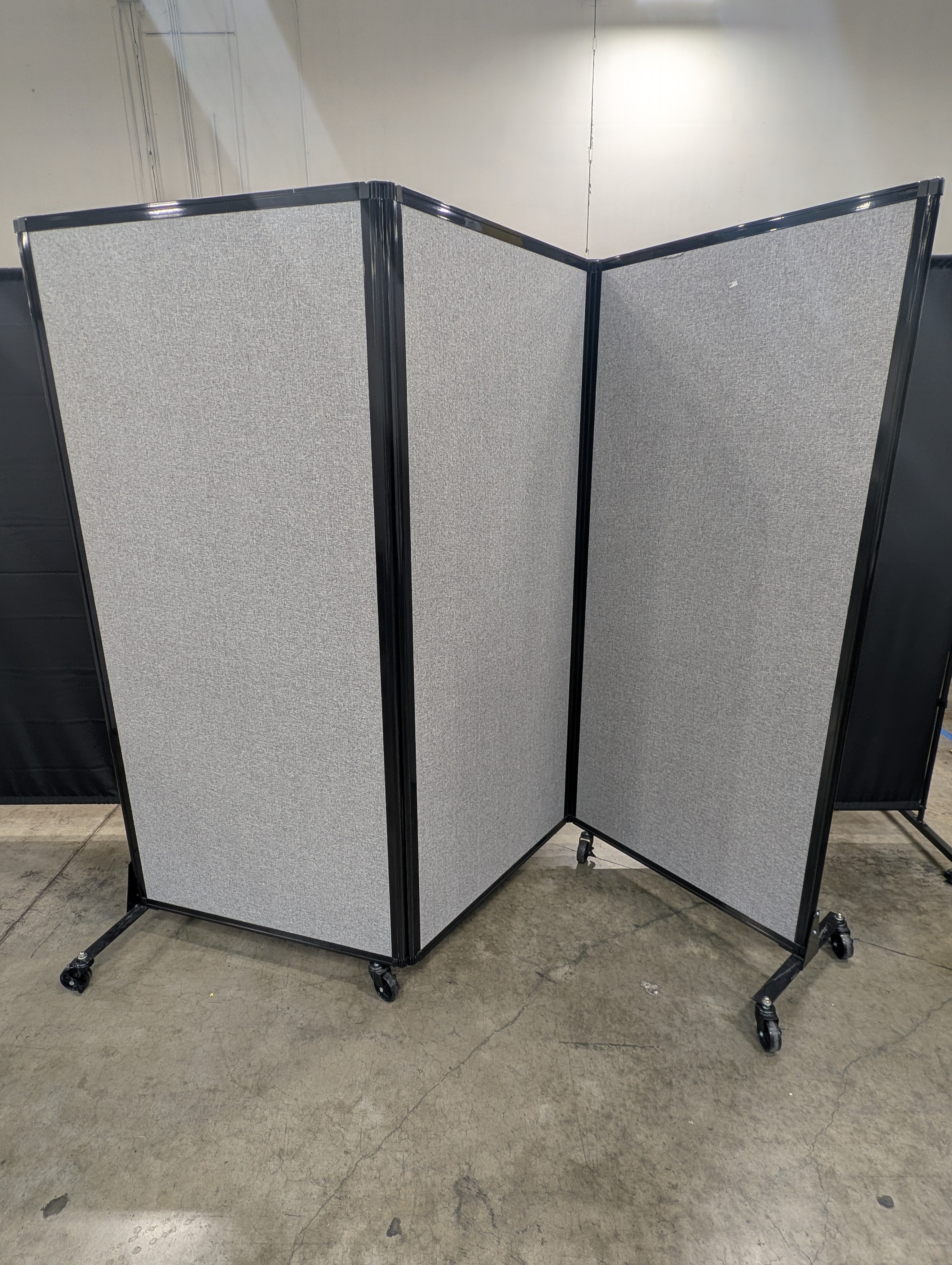 Mobile Gray Fabric Office Partitions