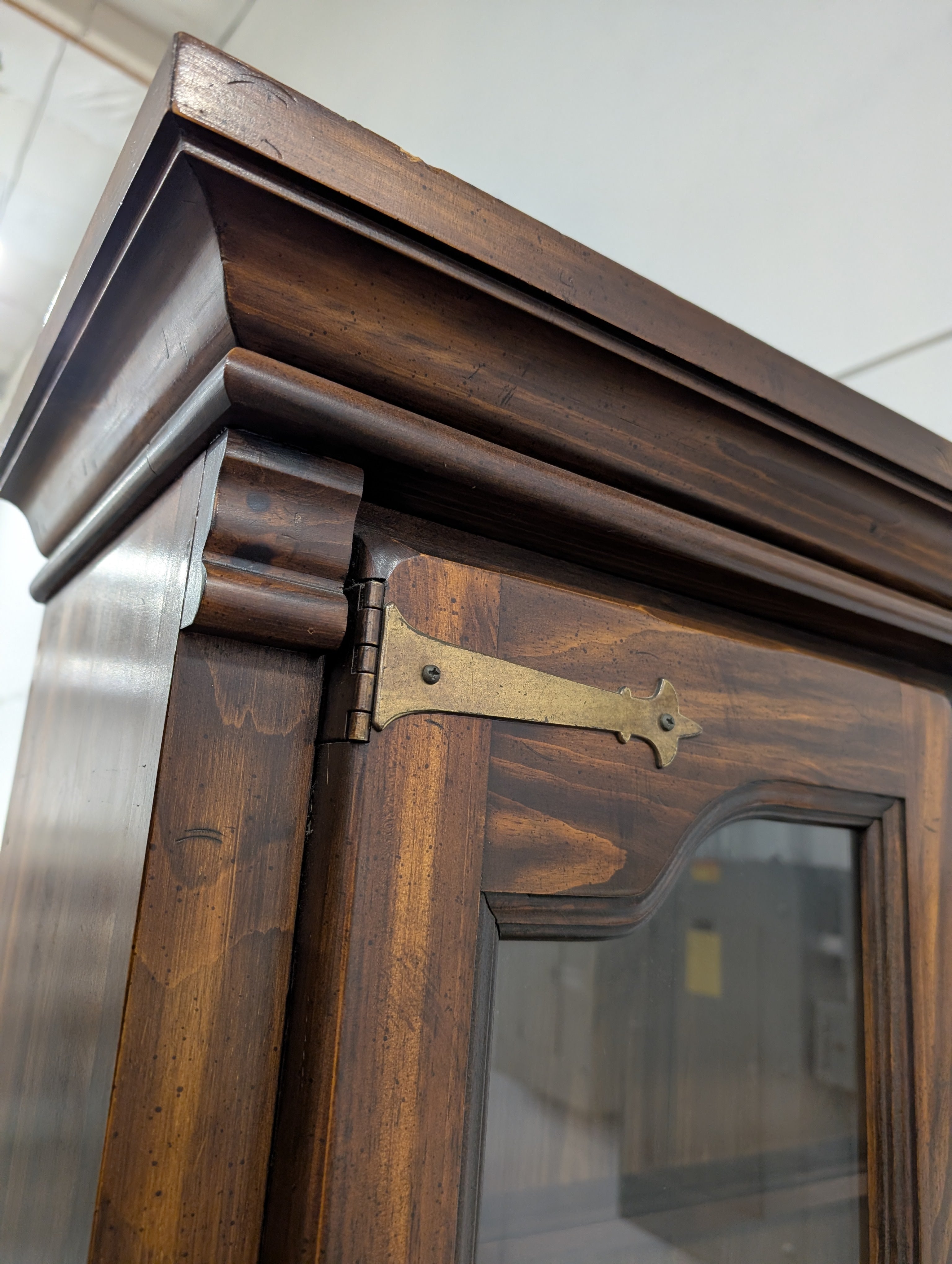 Virginia House Wood Display Hutch Cabinet