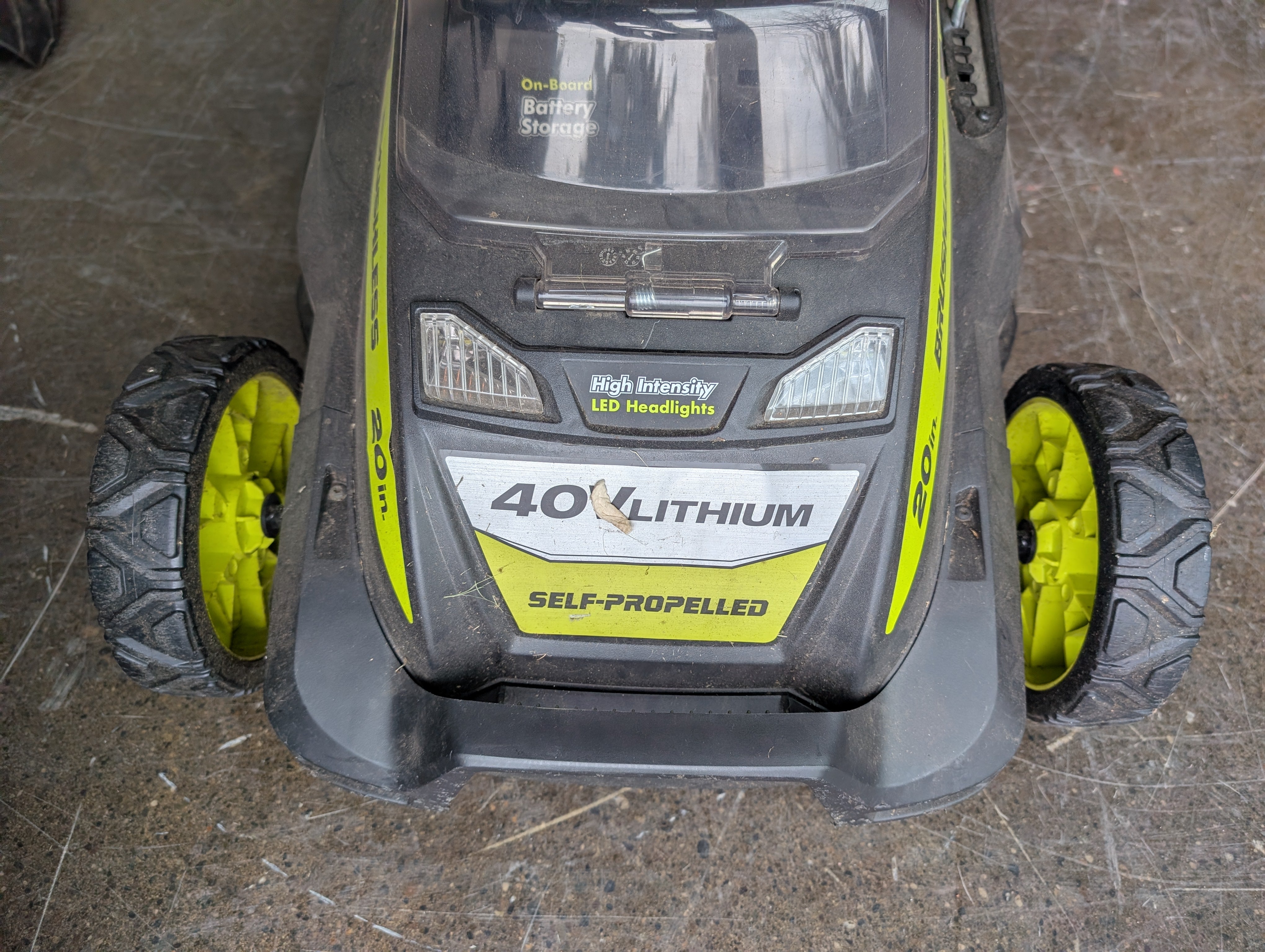 Ryobi Self-Propelled 20-inch Cordless Brushless Lawn Mower