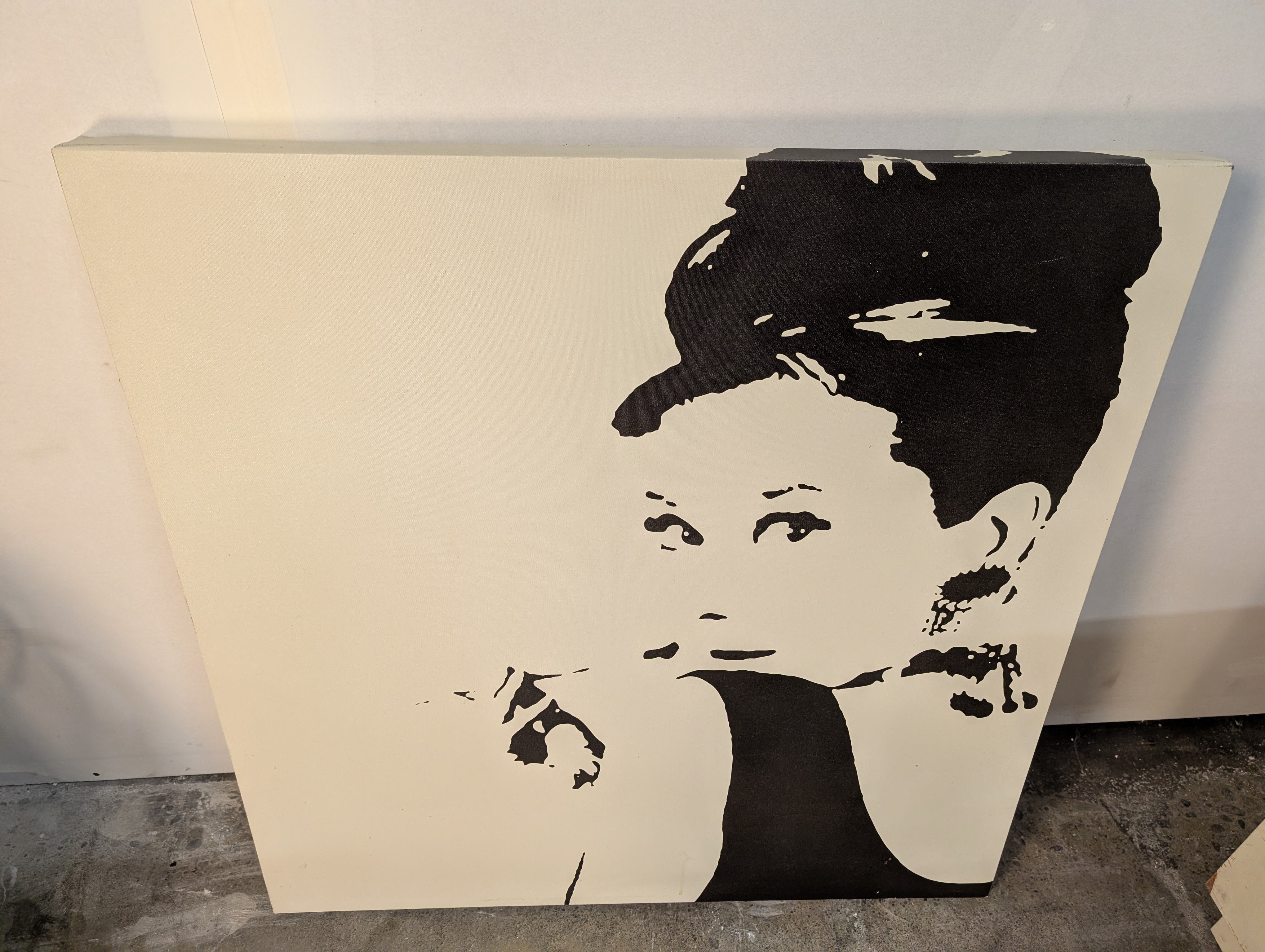 Striking Monochromatic Portrait Canvas Art