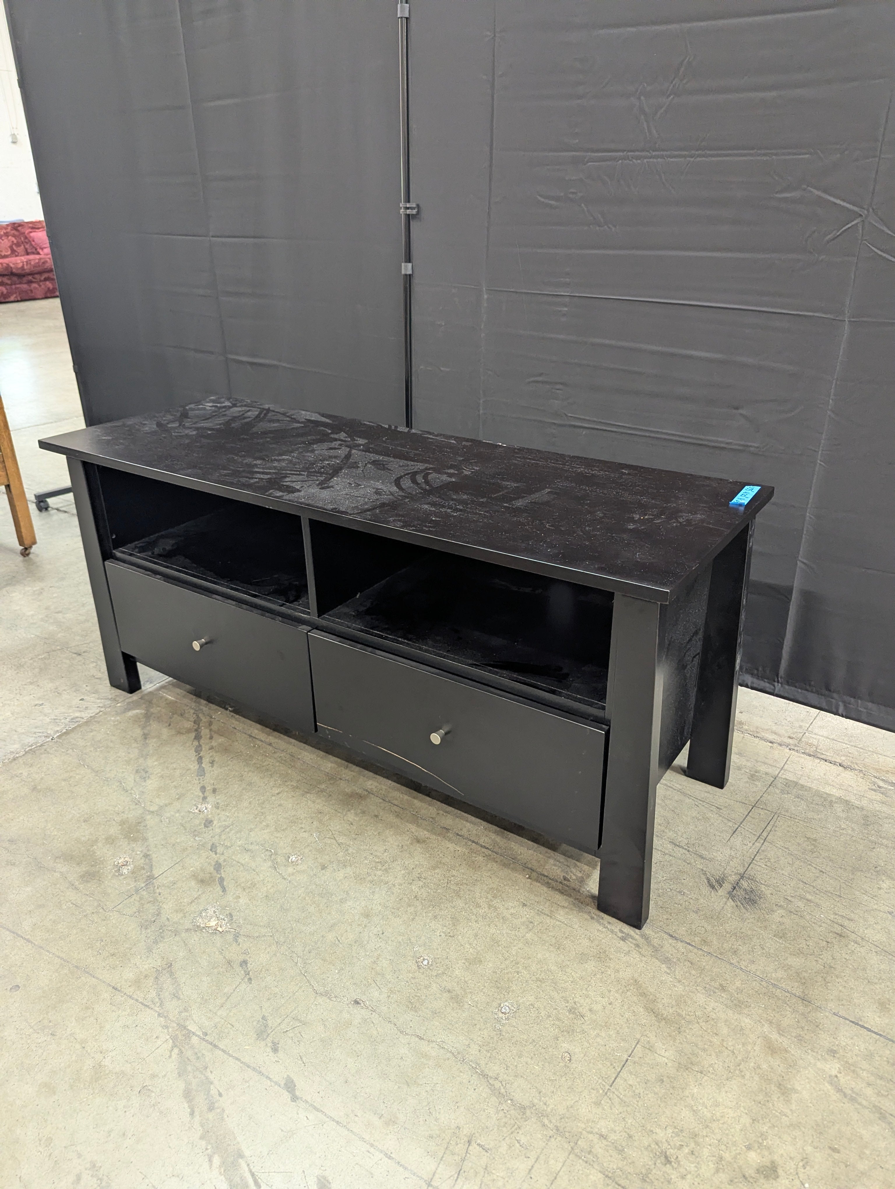 Dark Espresso Finish Media Console with Storage Drawers
