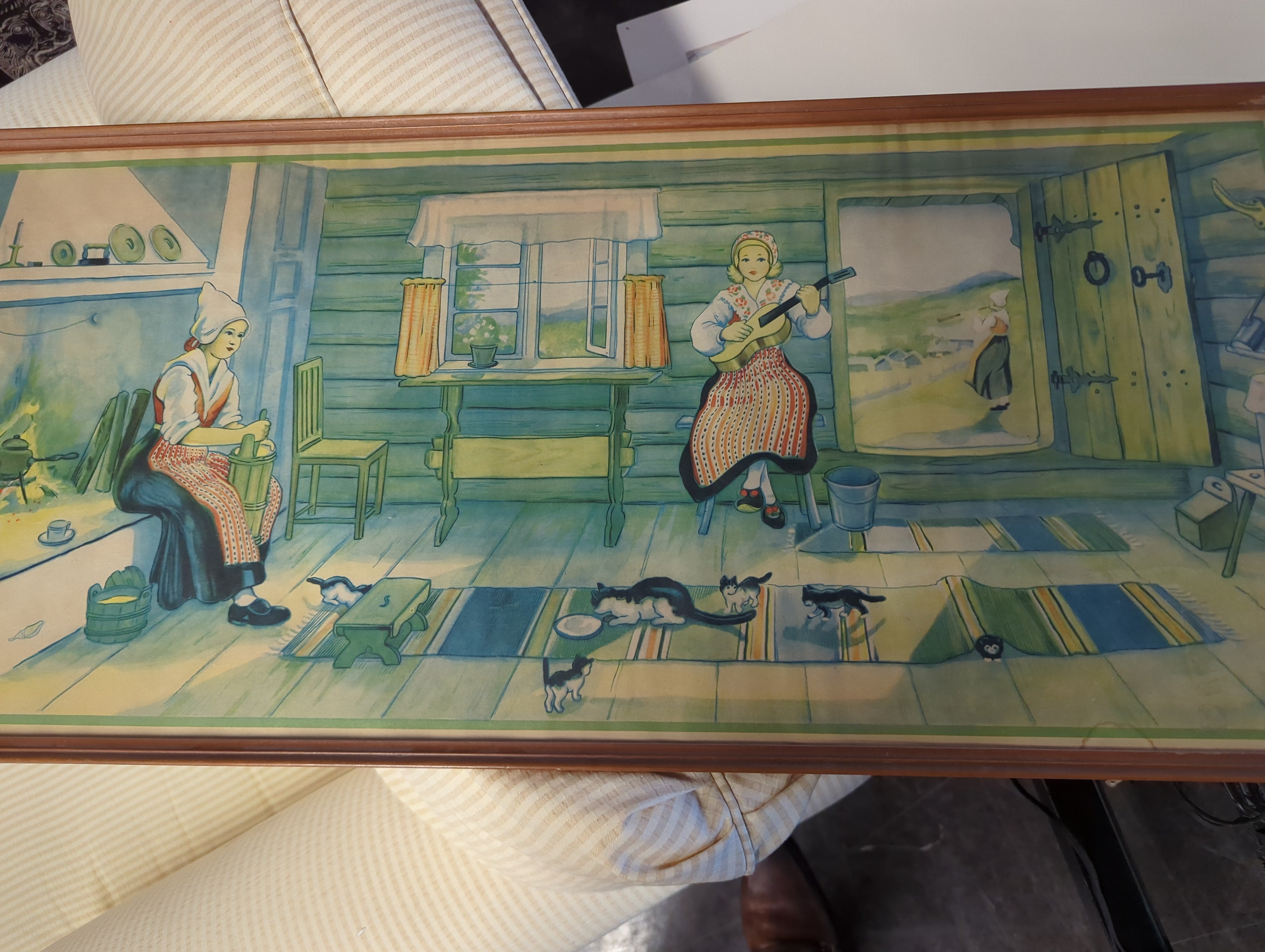 Churning and Banjos Print