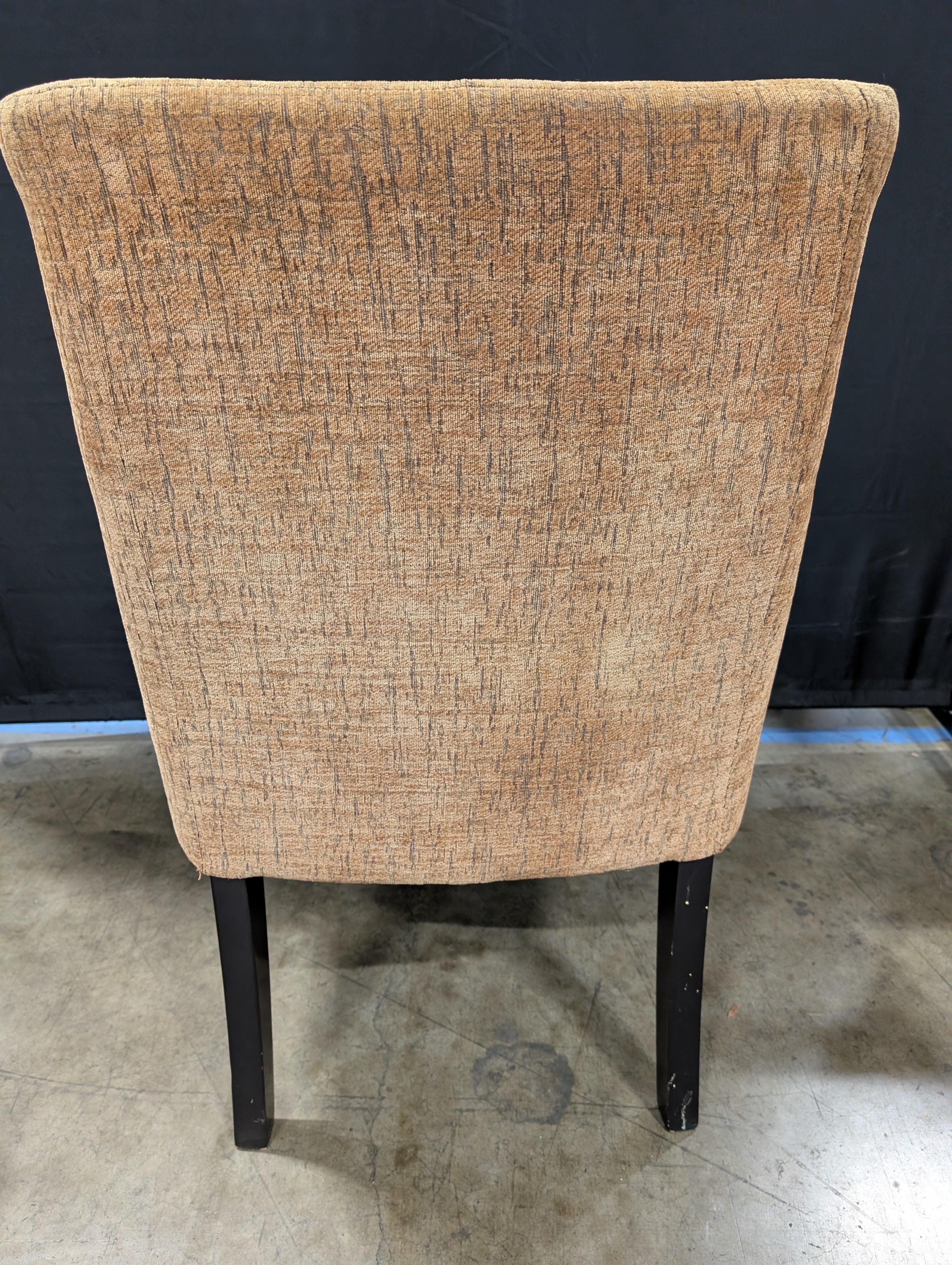 Textured Brown Upholstered Accent Chair