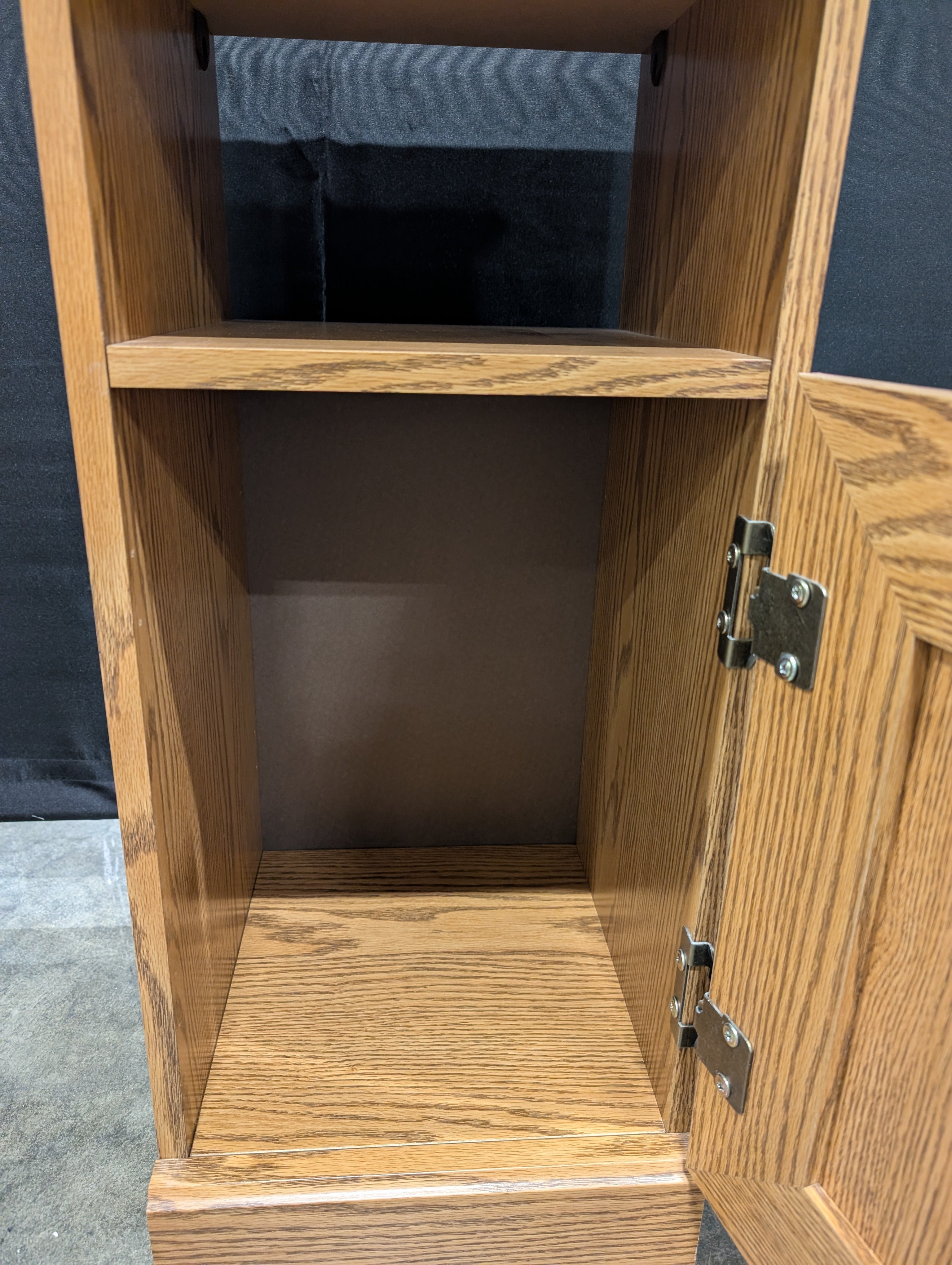 Wooden nightstand with Multiple Compartments