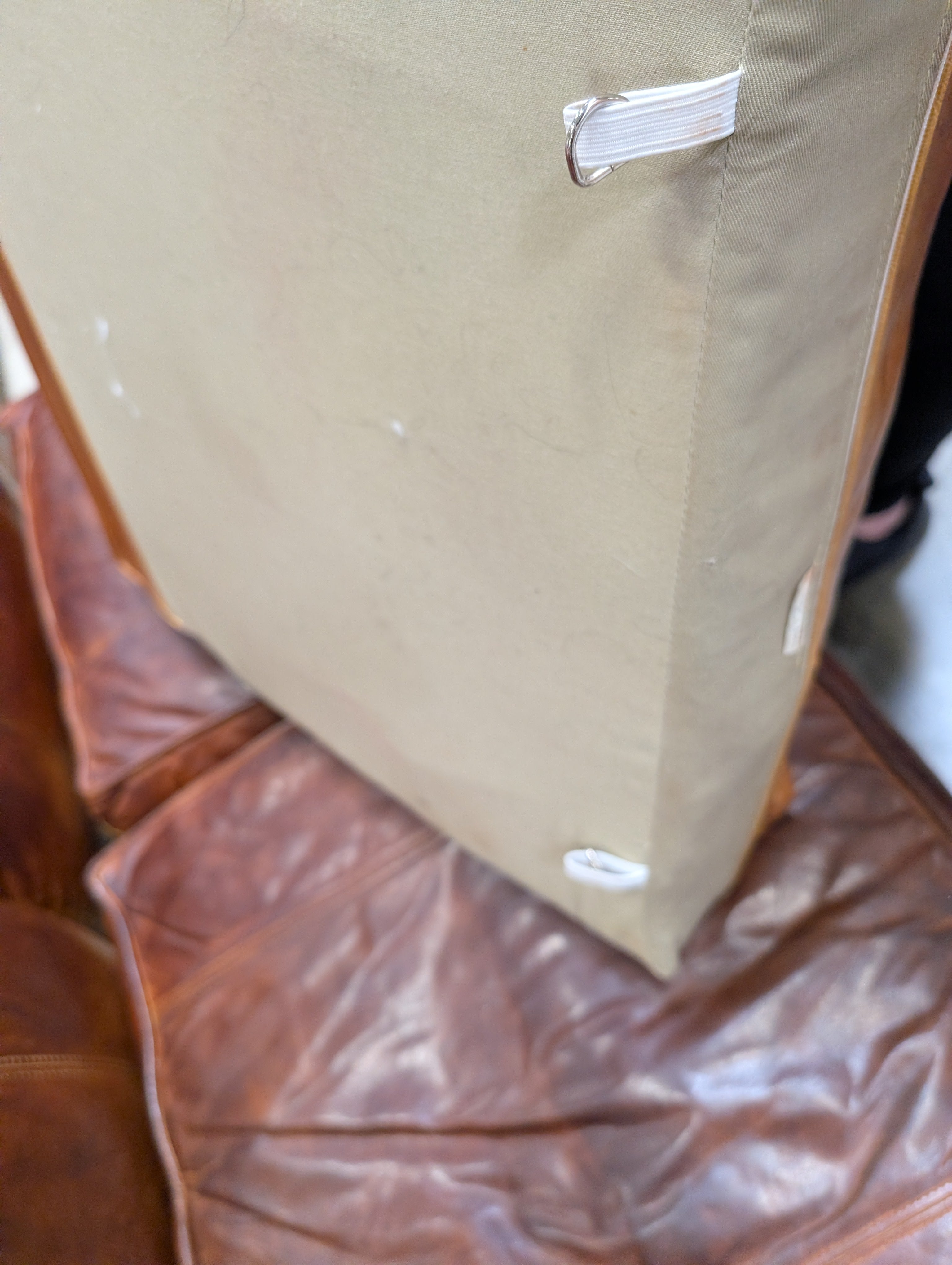 Lauren Leather Co. Full-Grain Distressed Leather Sofa - Custom Made High End - Made in USA (2 Available)