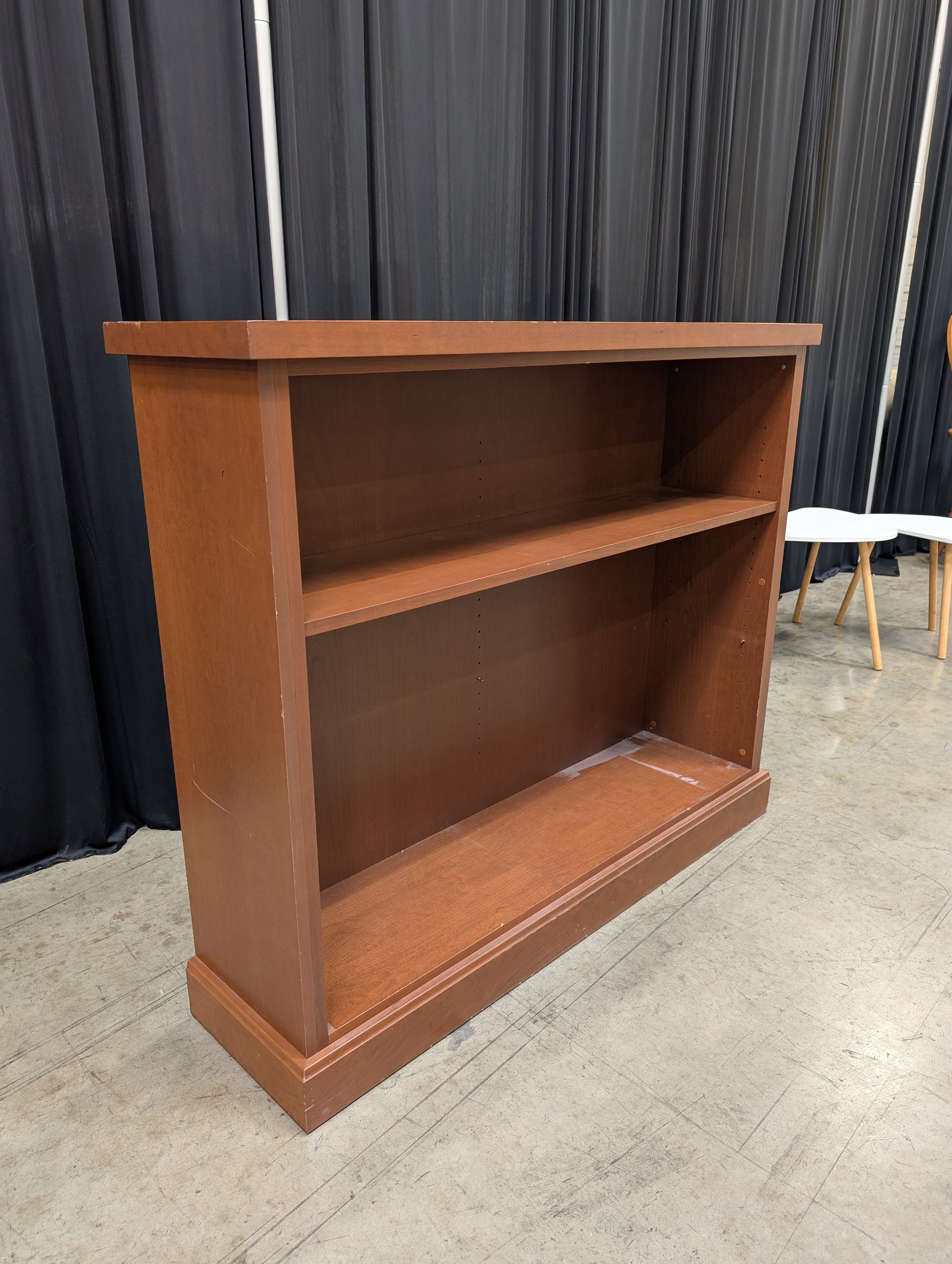 Cherry Finish Wood Bookcase