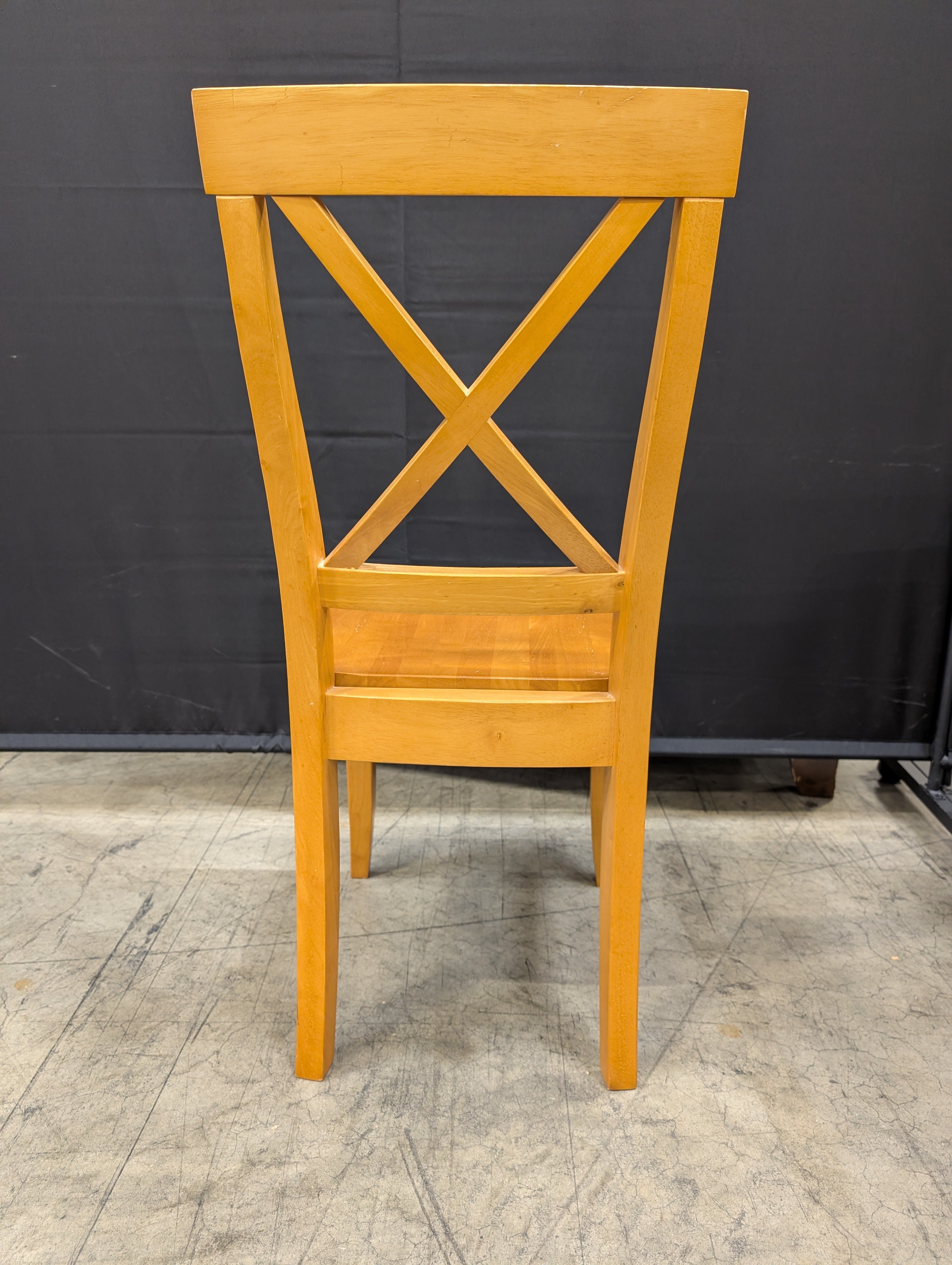 Classic Wooden X-Back Dining Chairs,