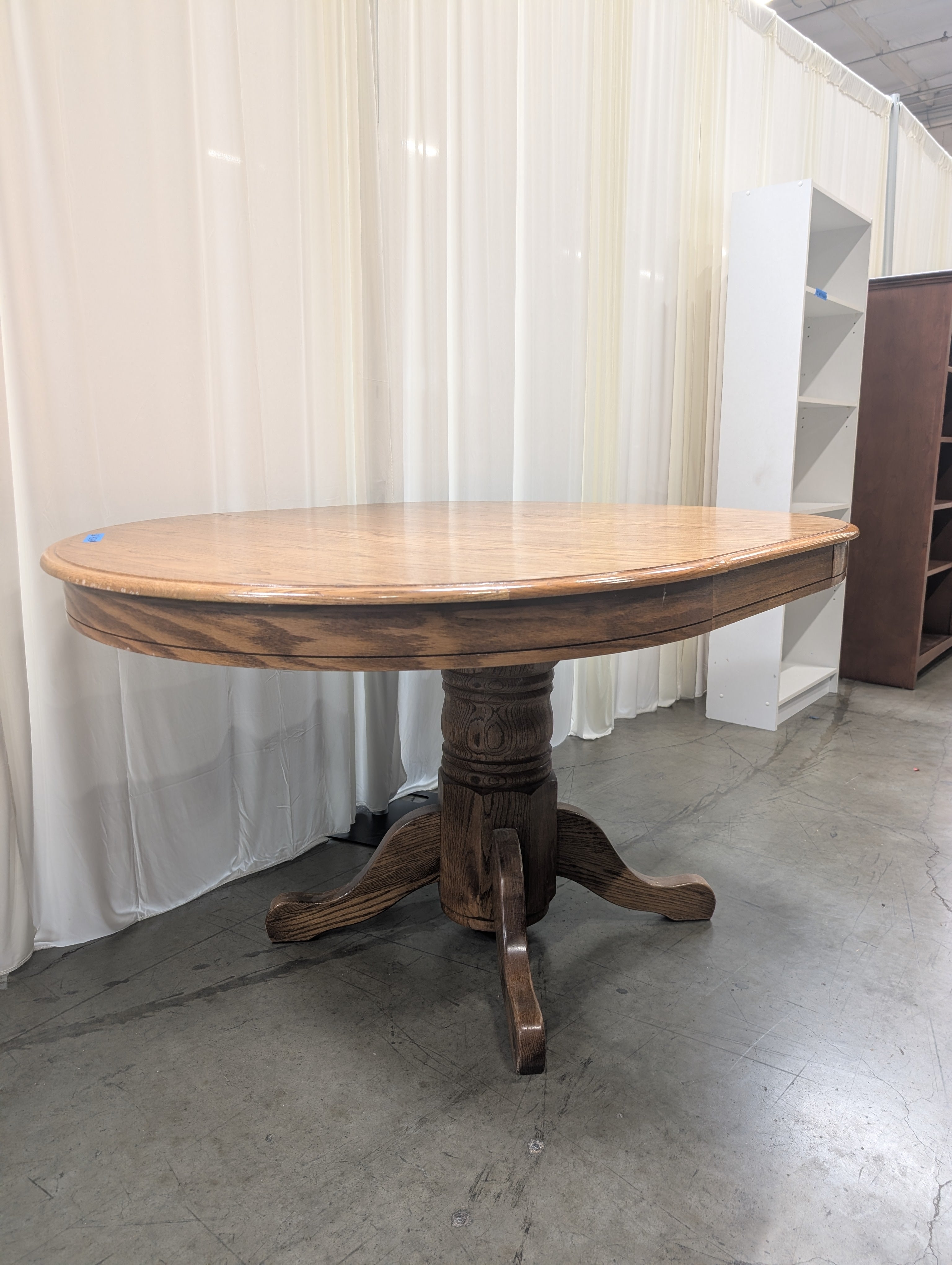 Oval Honey Oak Dining Table