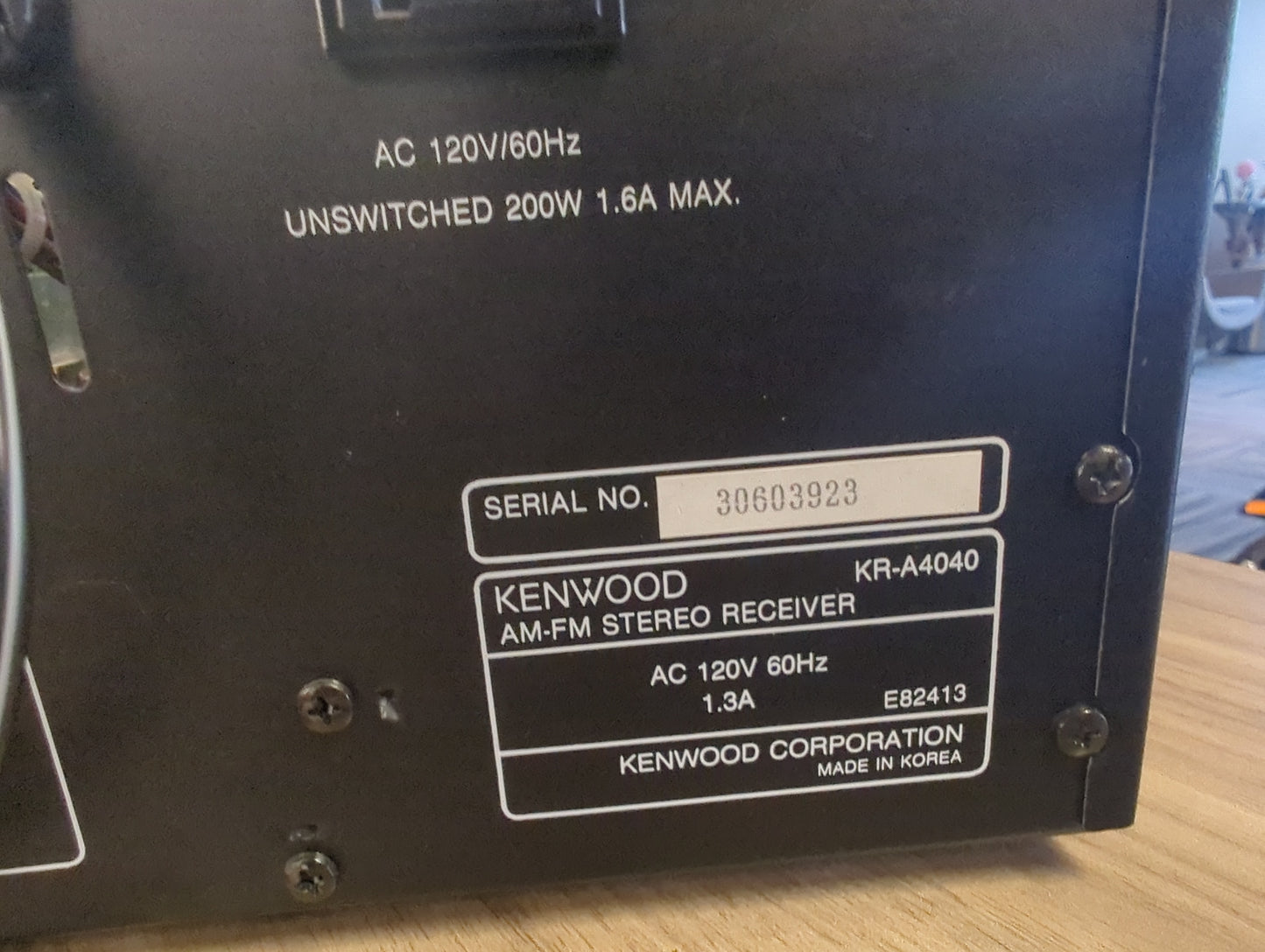 Kenwood receiver