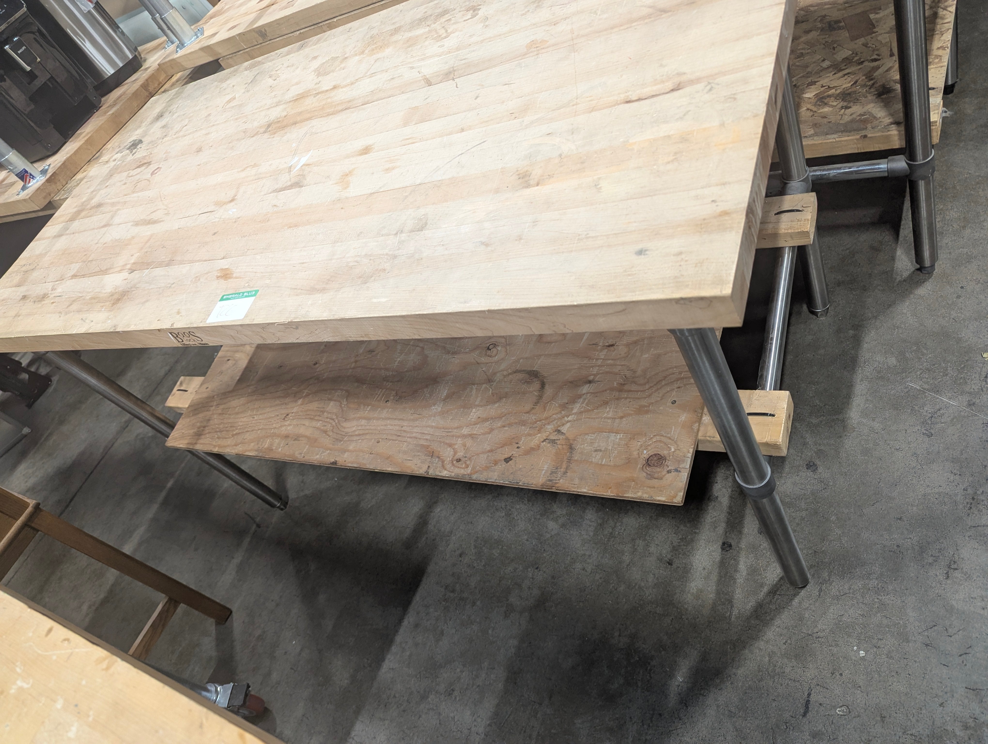Industrial Butcher Block Workbench Table ( WAREHOUSE SALE)