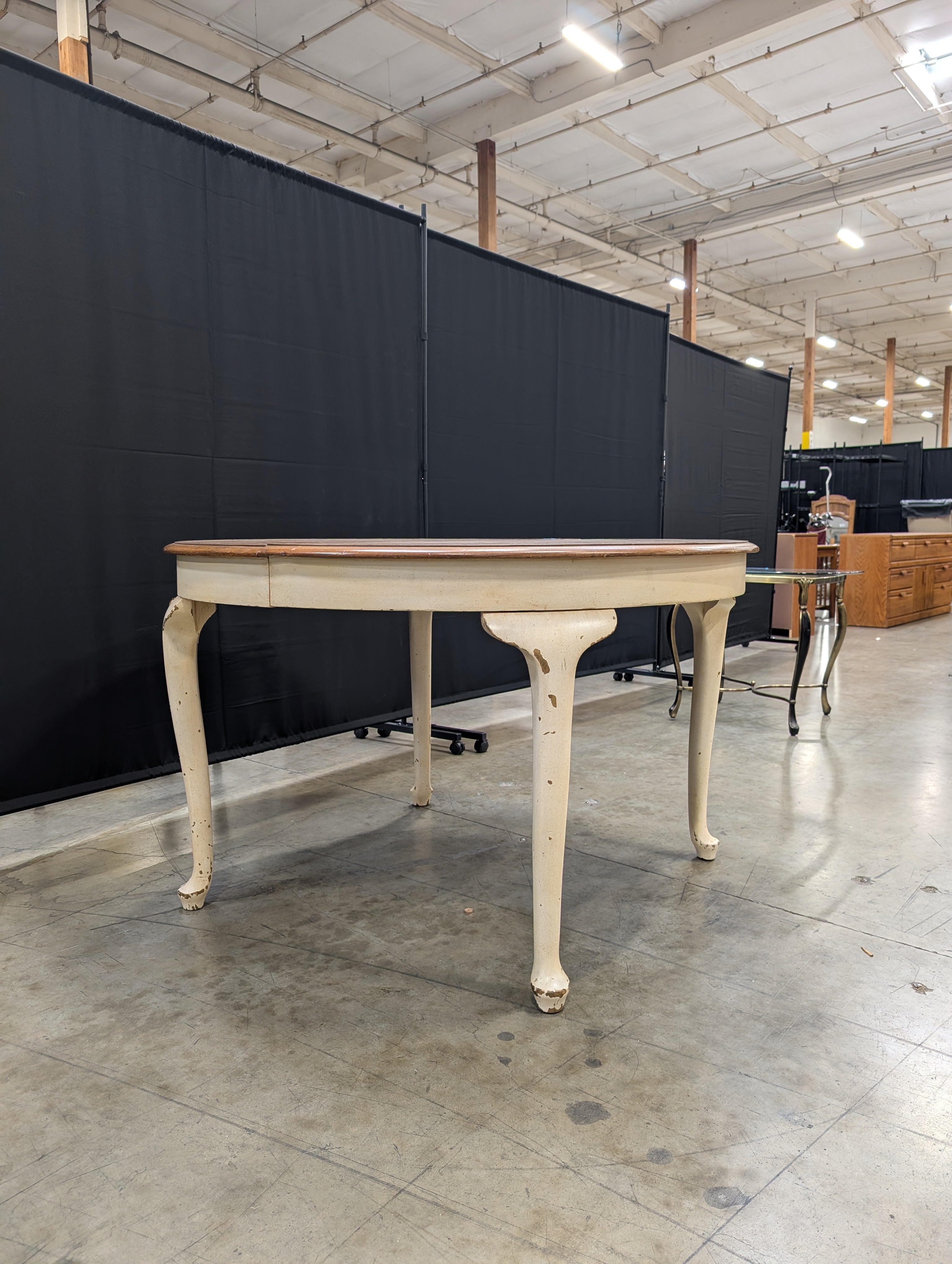 Versatile Round Wood Drop Leaf Dining Table