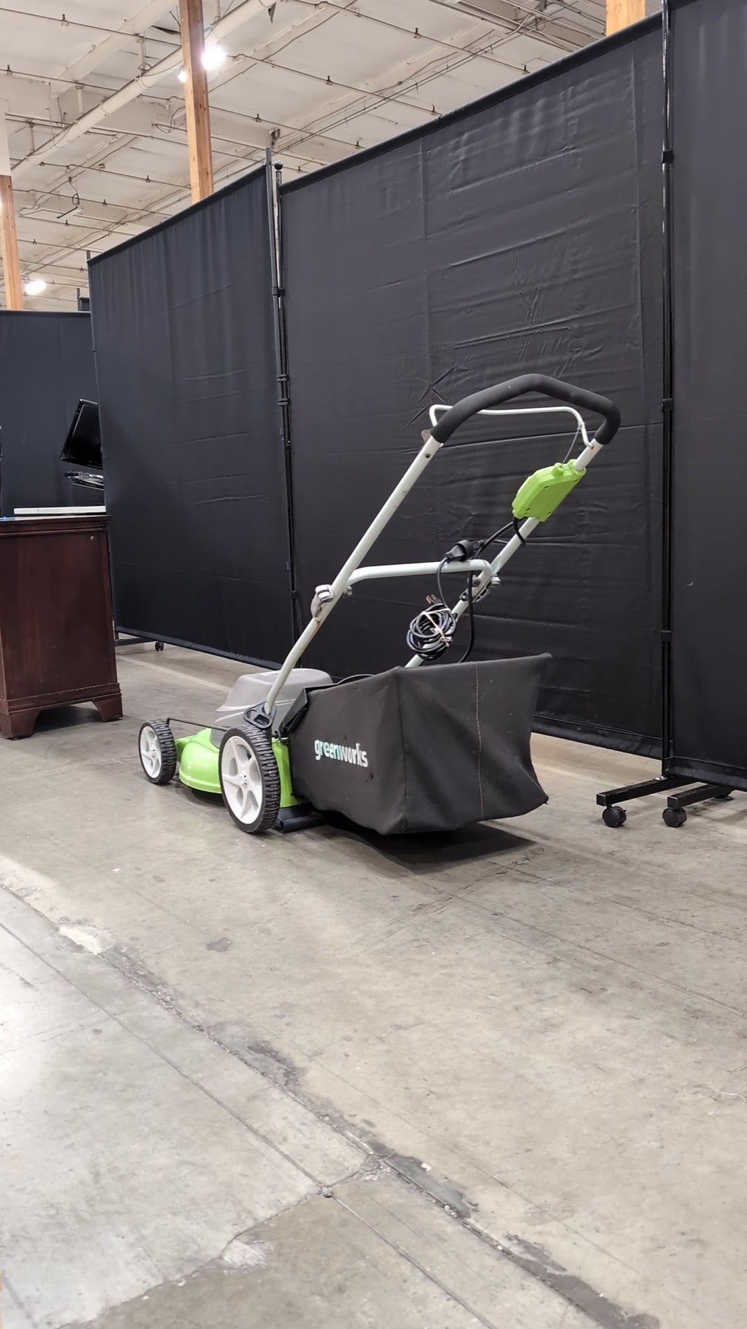 Used Greenworks 2412 Corded Electric Push Lawn Mower