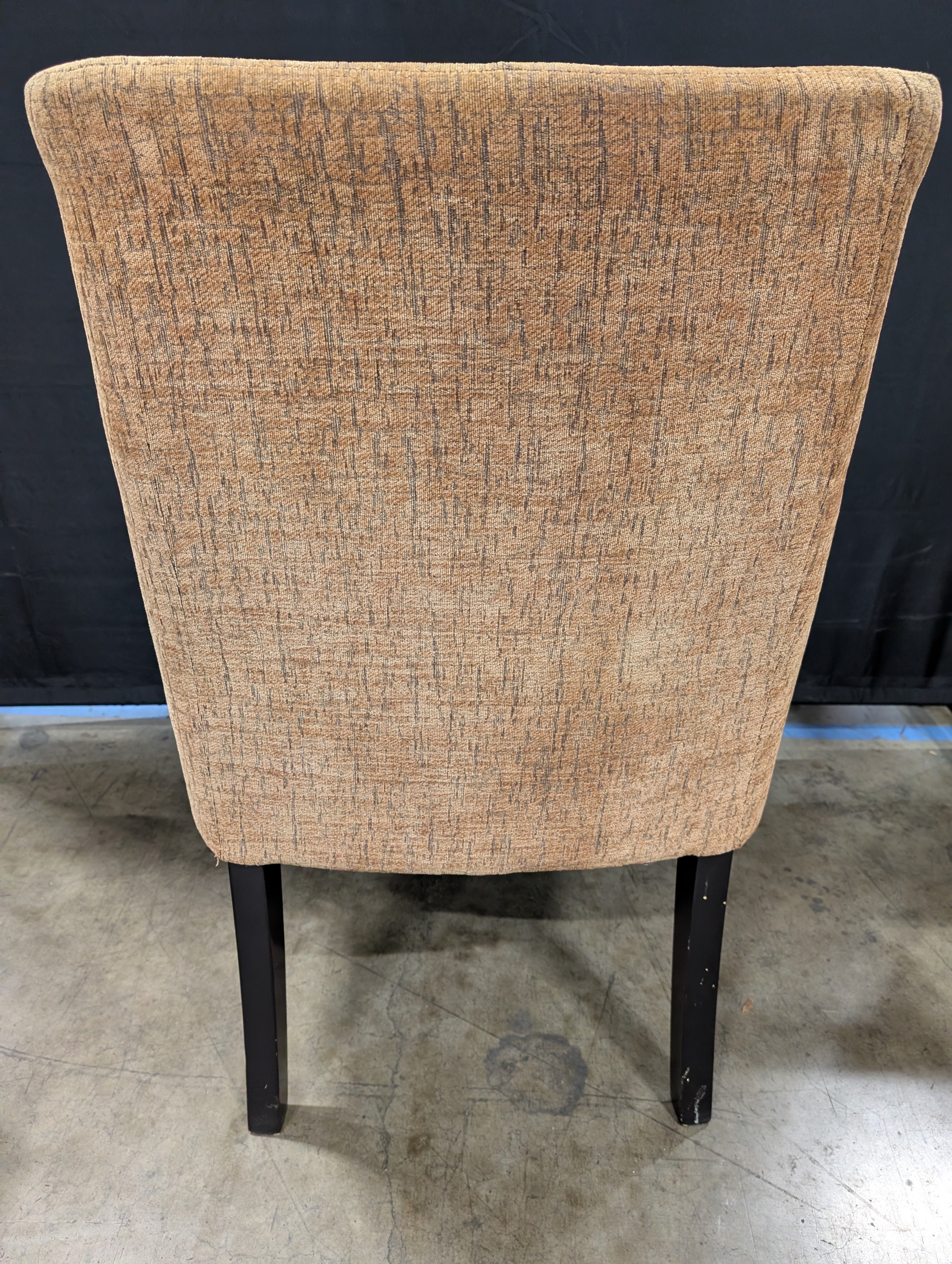Textured Brown Upholstered Accent Chair