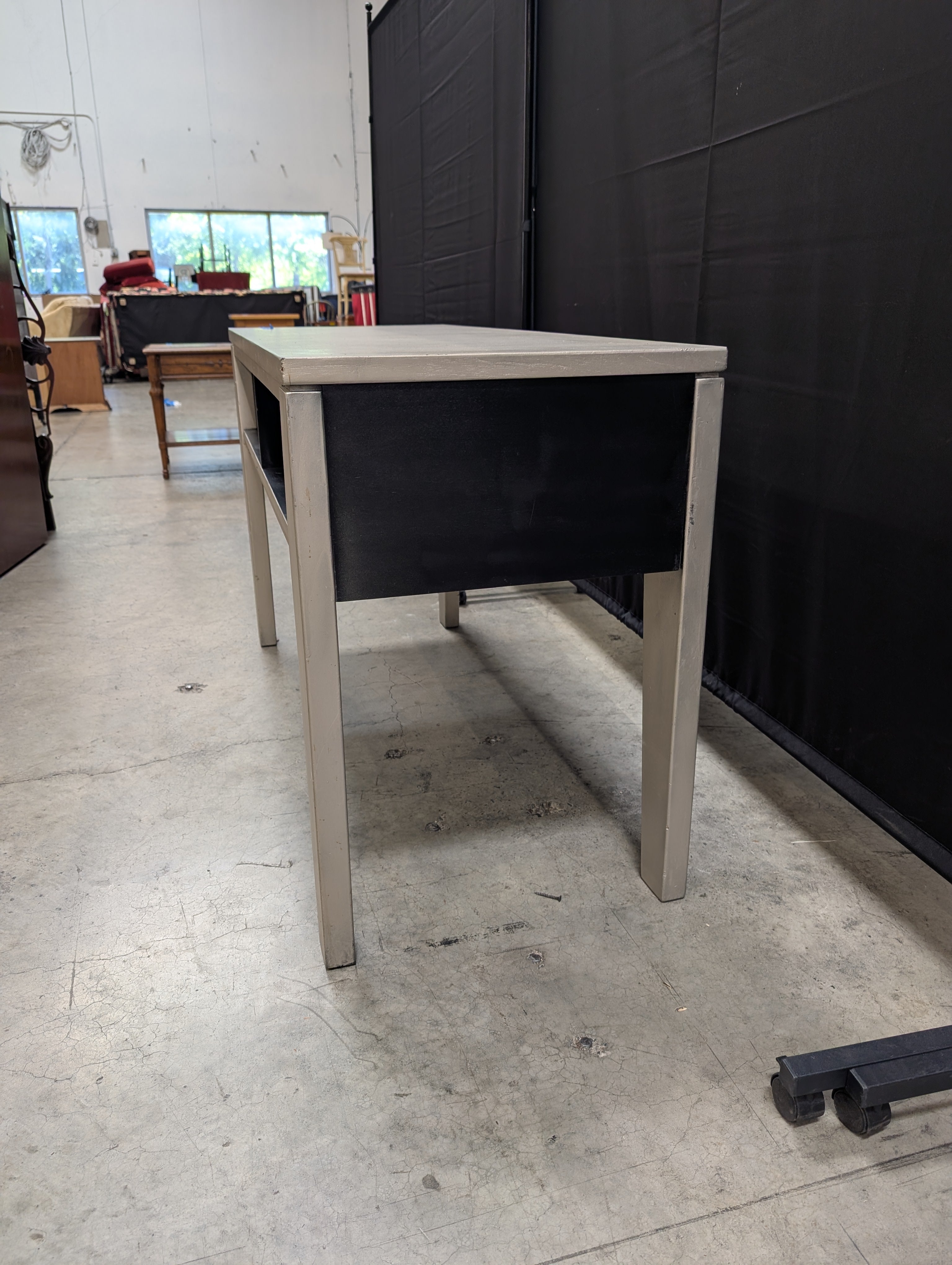 Grey Ashley Furniture Console Table with Open Shelf