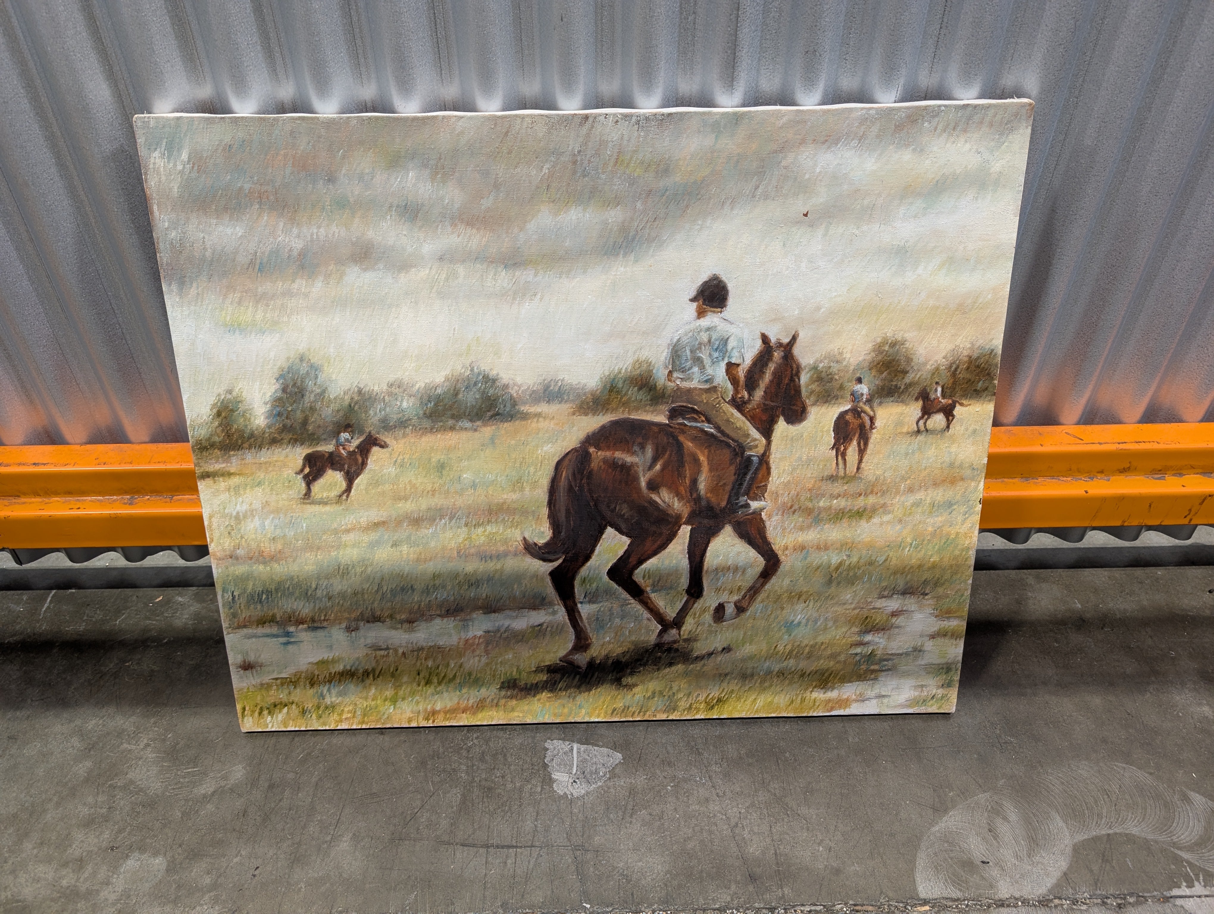Horseback painting