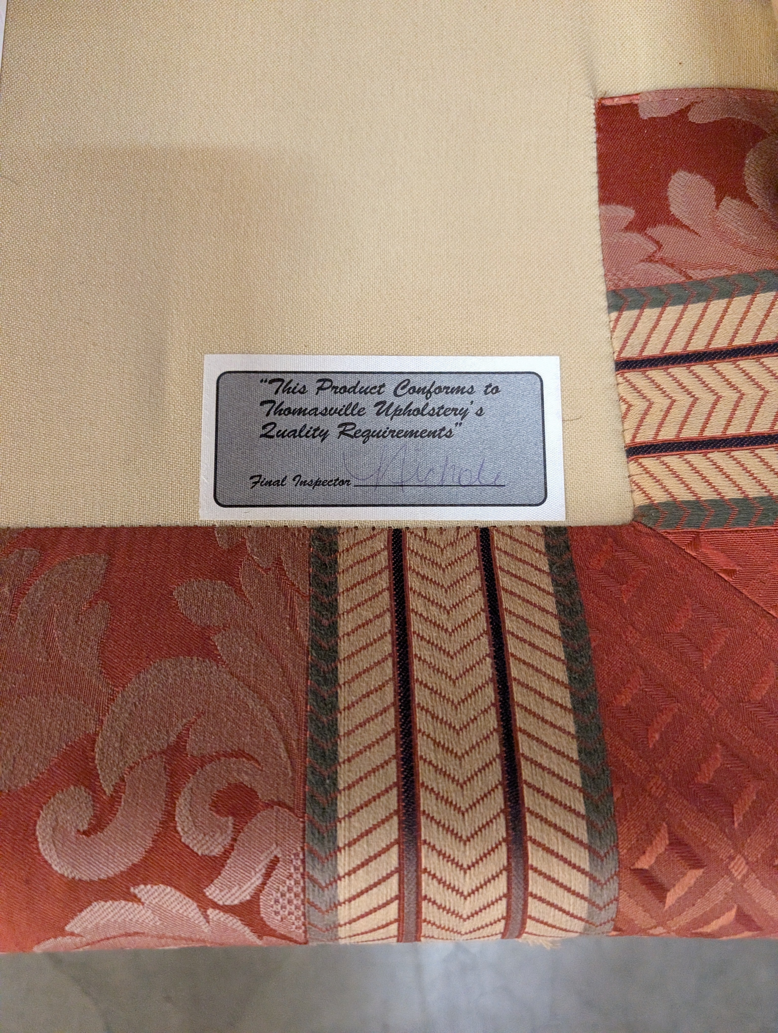 Red Wingback Thomasville Armchair