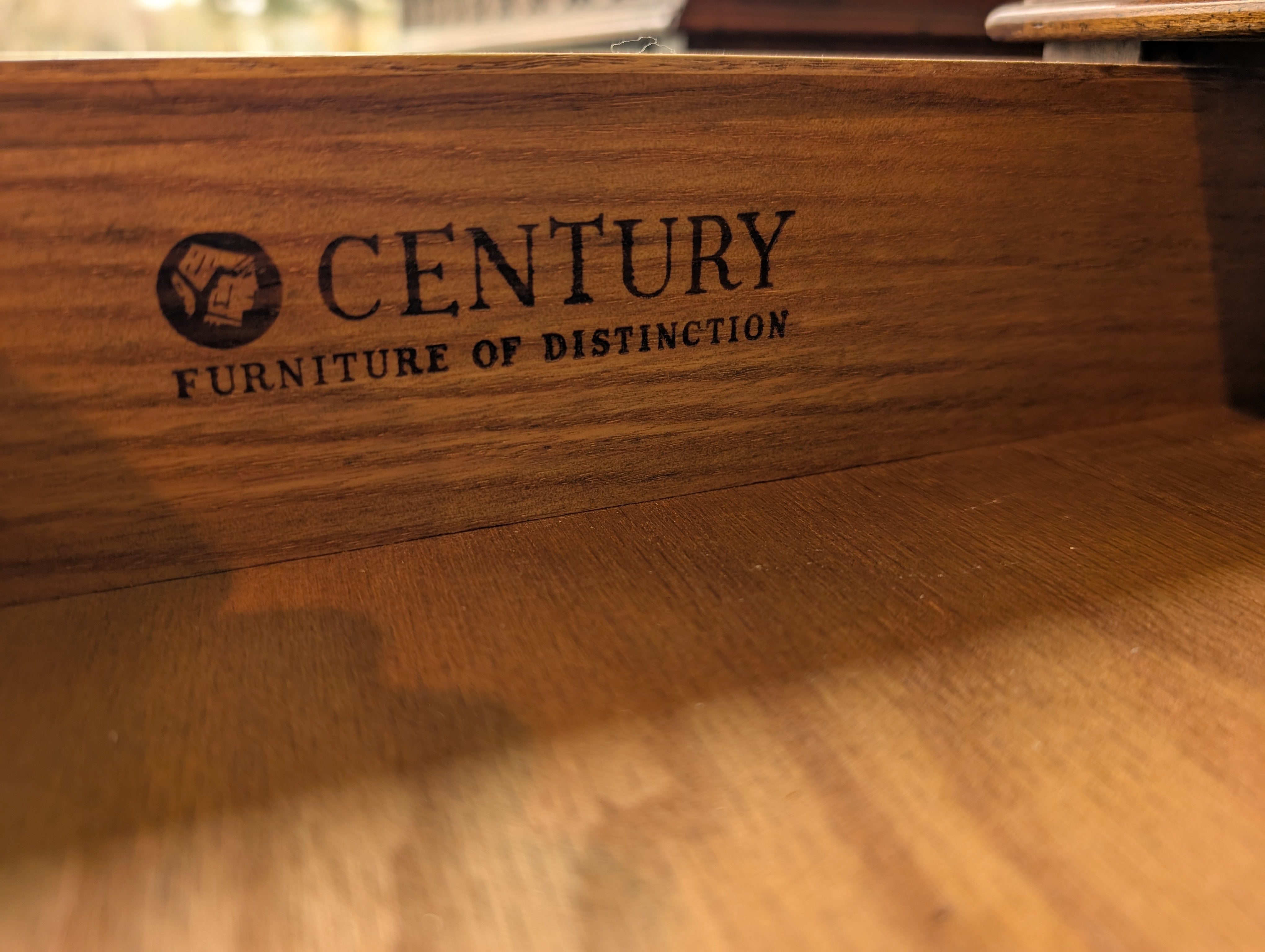 Pair of Century Furniture Traditional Wood Nightstand with Cabinet