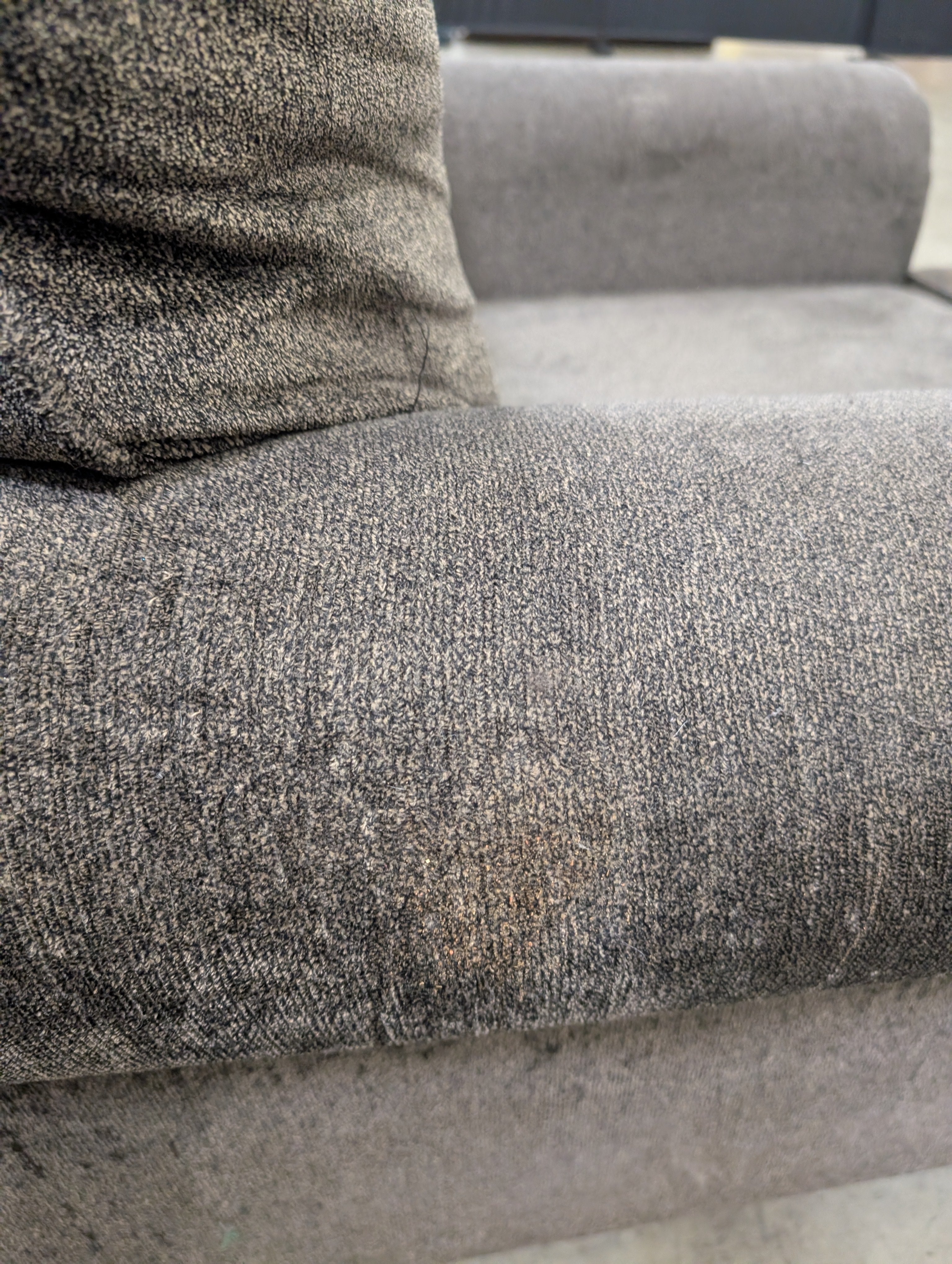 Used Club Chair and Ottoman Set with Nailhead Trim