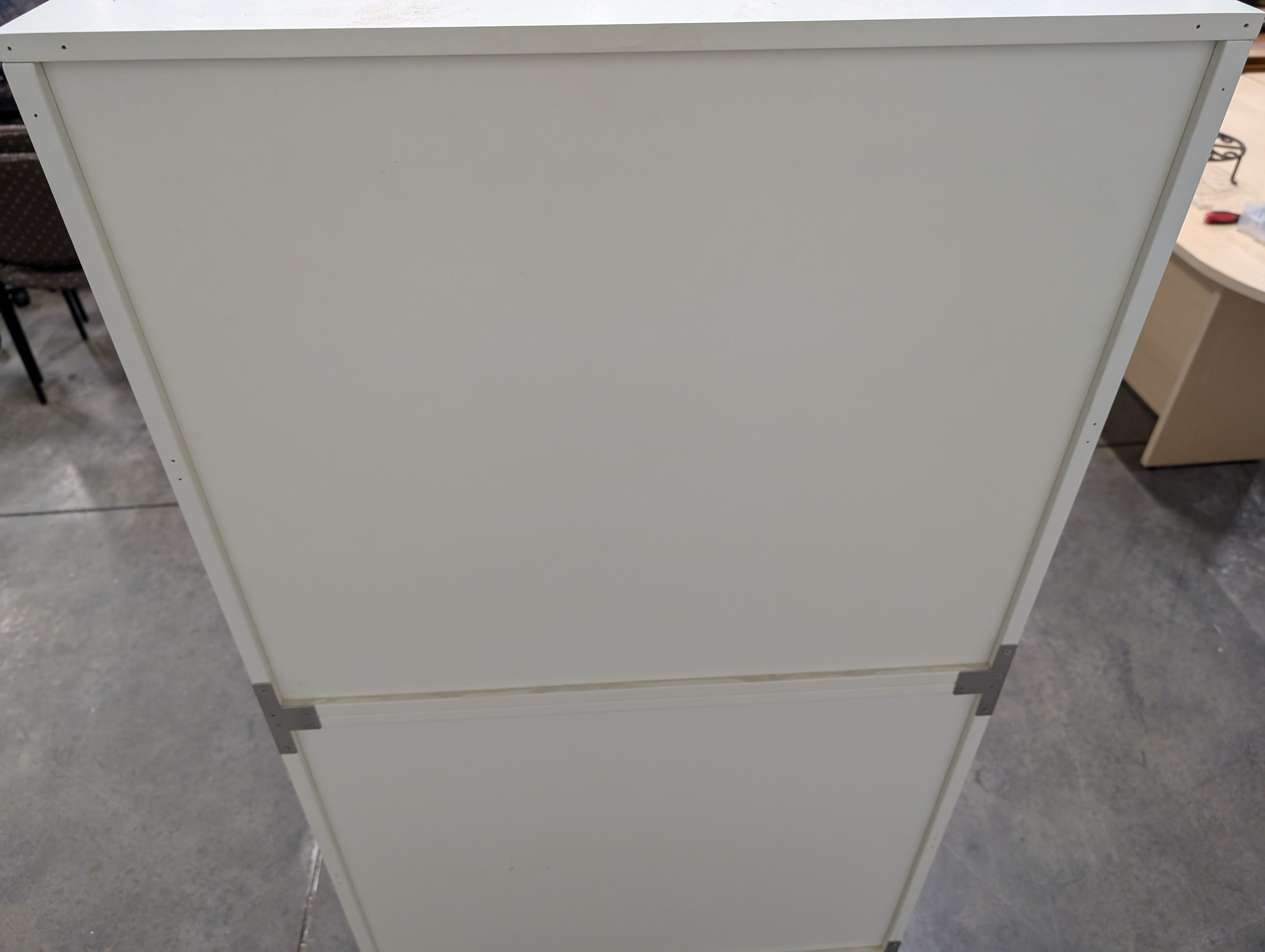 Versatile White Bookcase Shelving Unit with Bottom Drawer