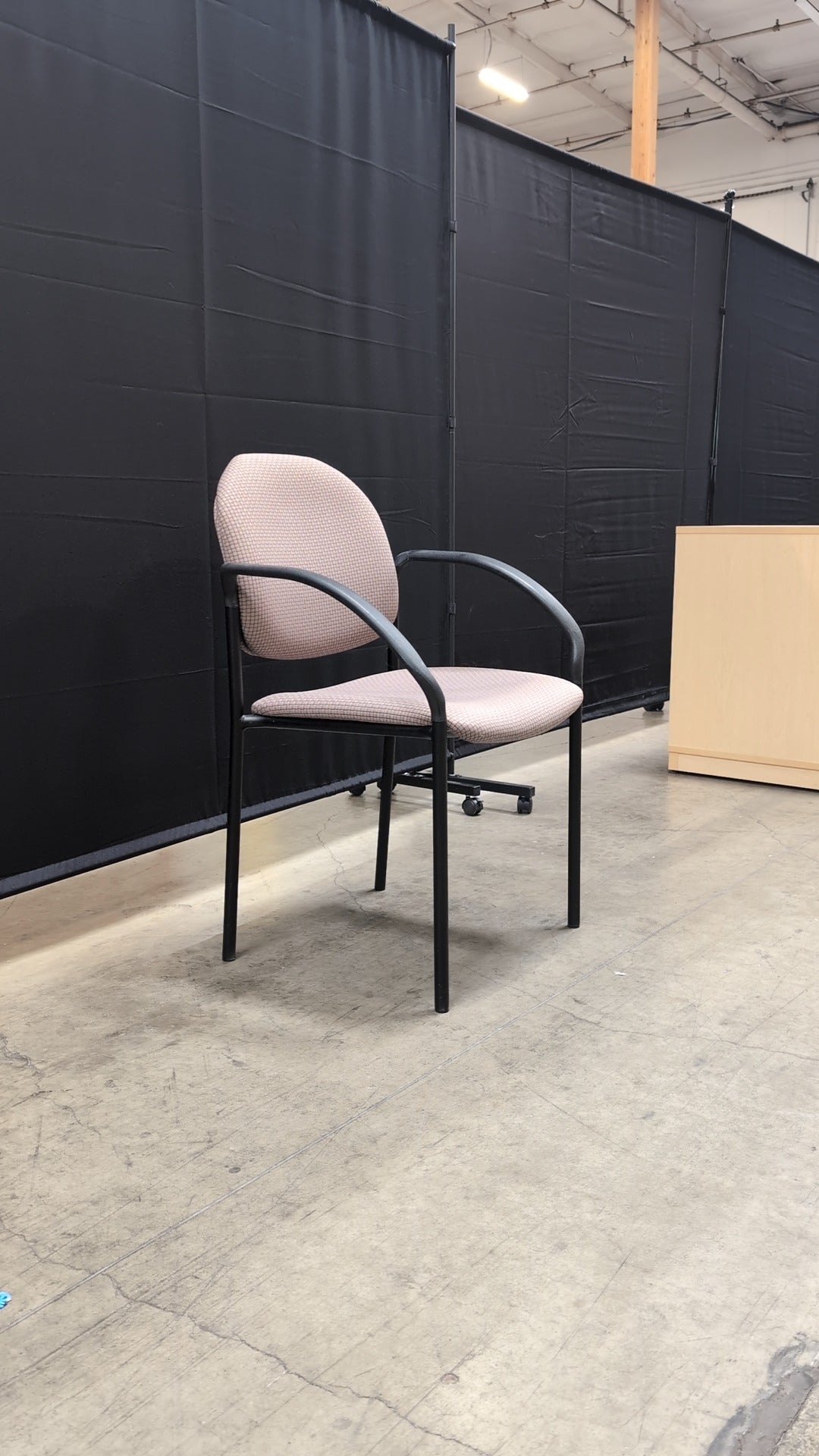 Stackable Sitonit Sweating Conference Chairs with Fabric Upholstery