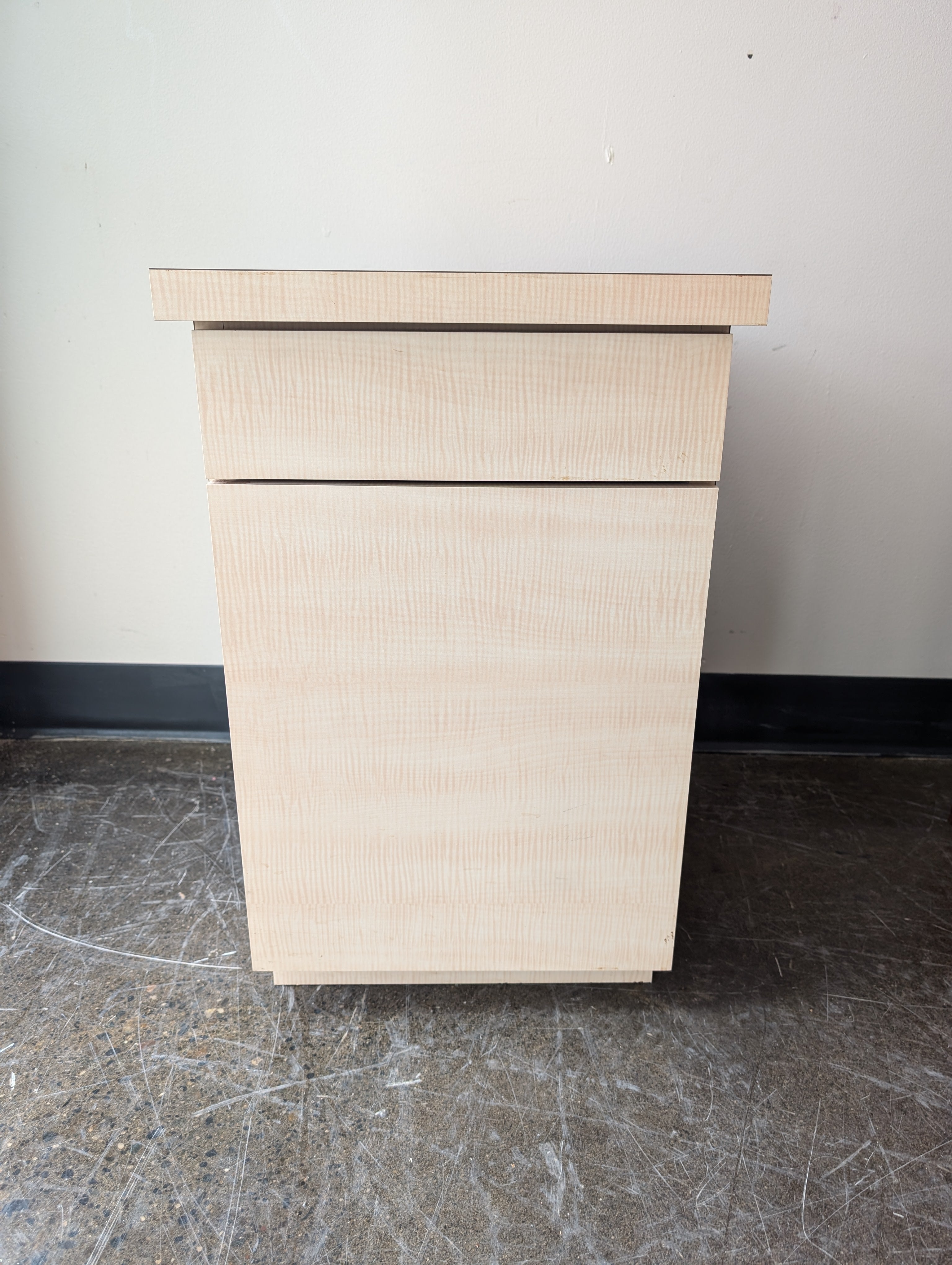 Versatile Light Wood Tone Storage Cabinet